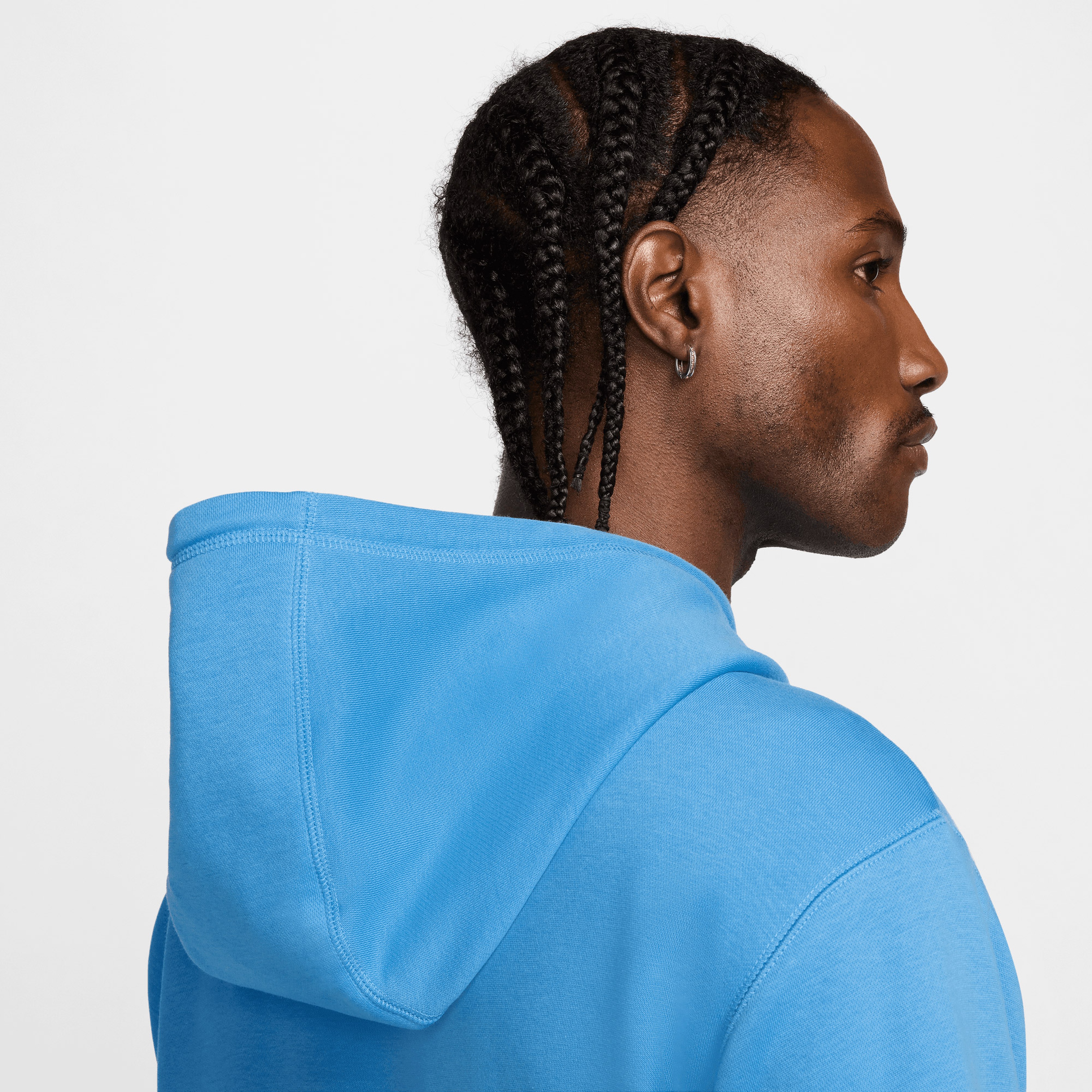 Nike Club Erkek Mavi Hoodie