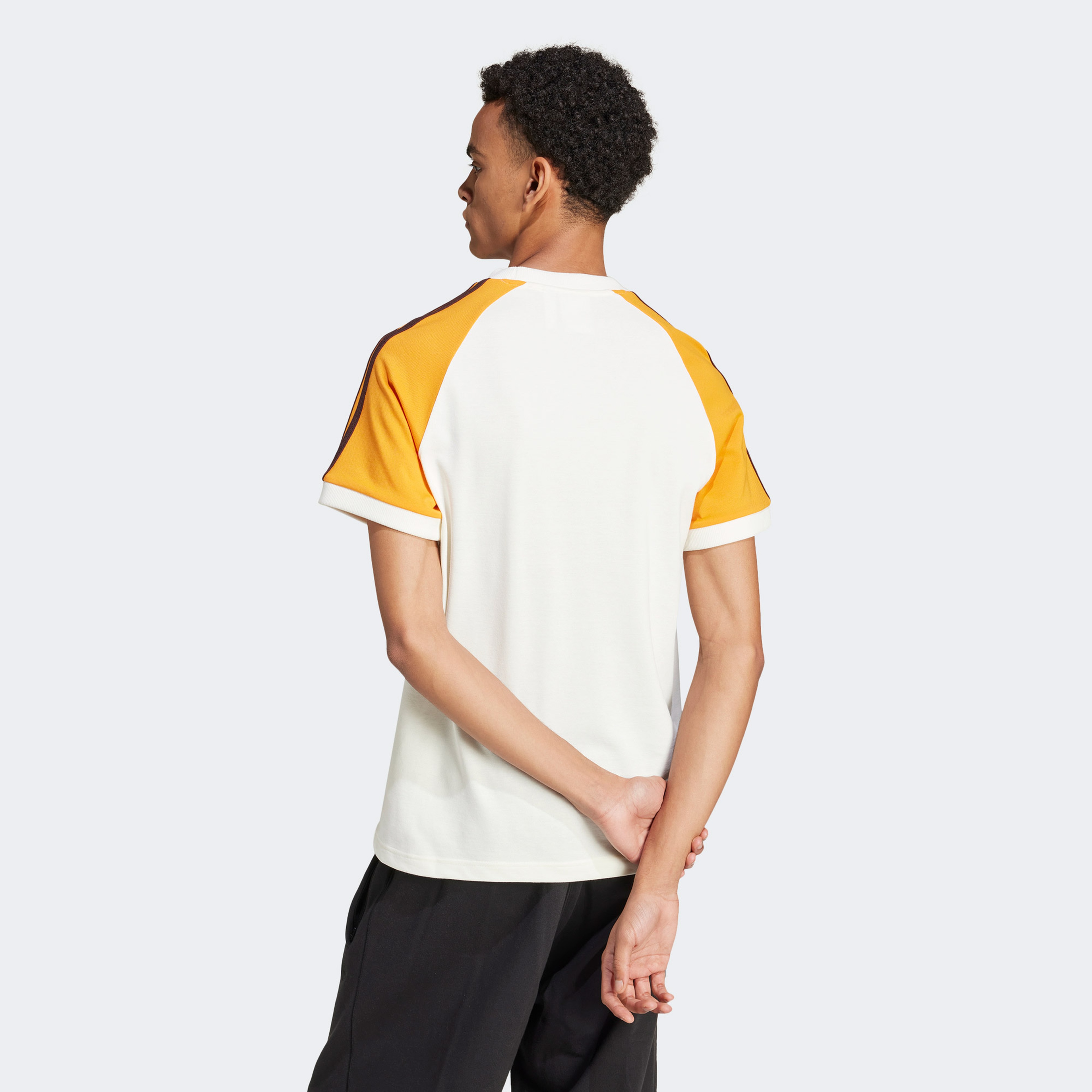 adidas Originals 80S Premium 3 Stripes Erkek Beyaz T-Shirt