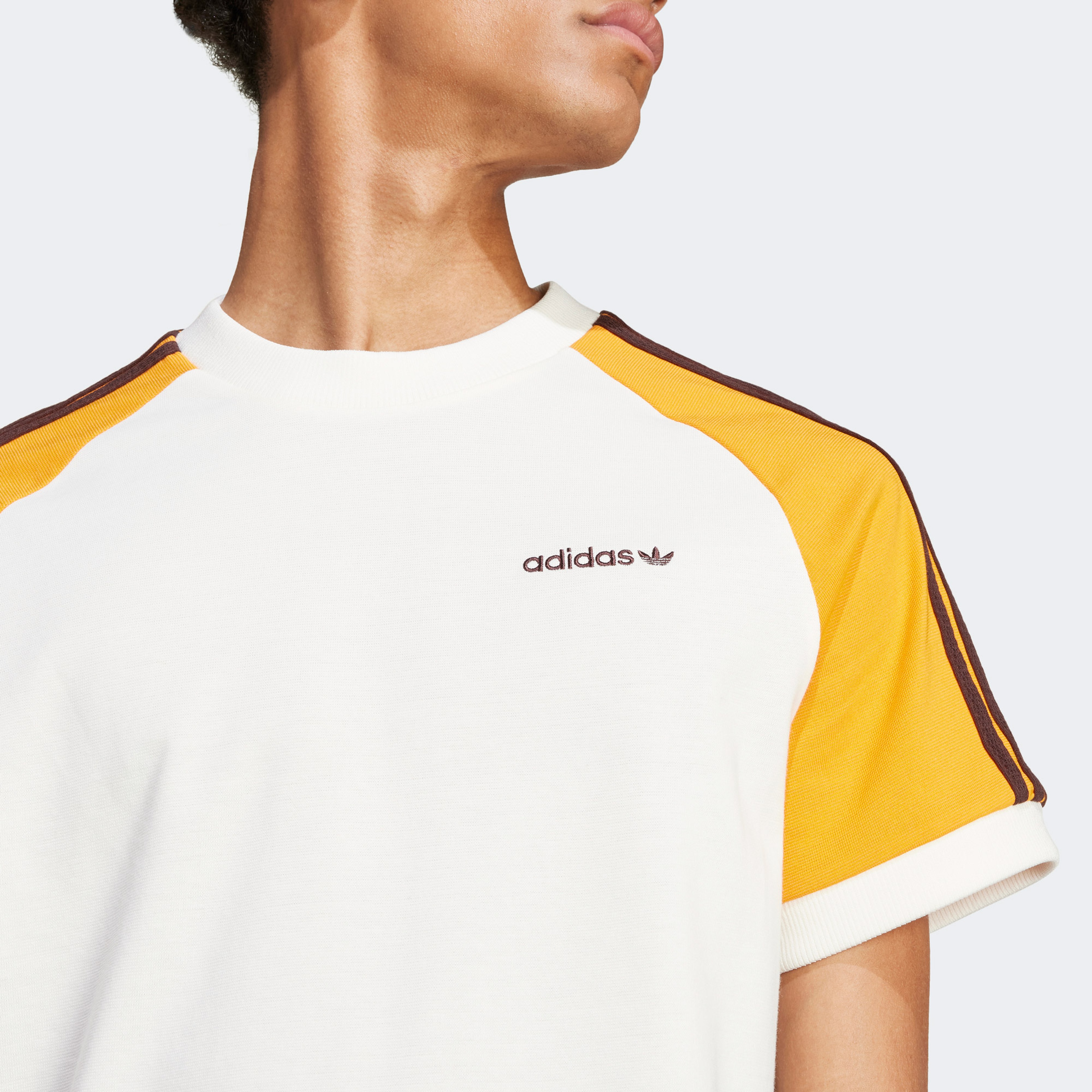 adidas Originals 80S Premium 3 Stripes Erkek Beyaz T-Shirt