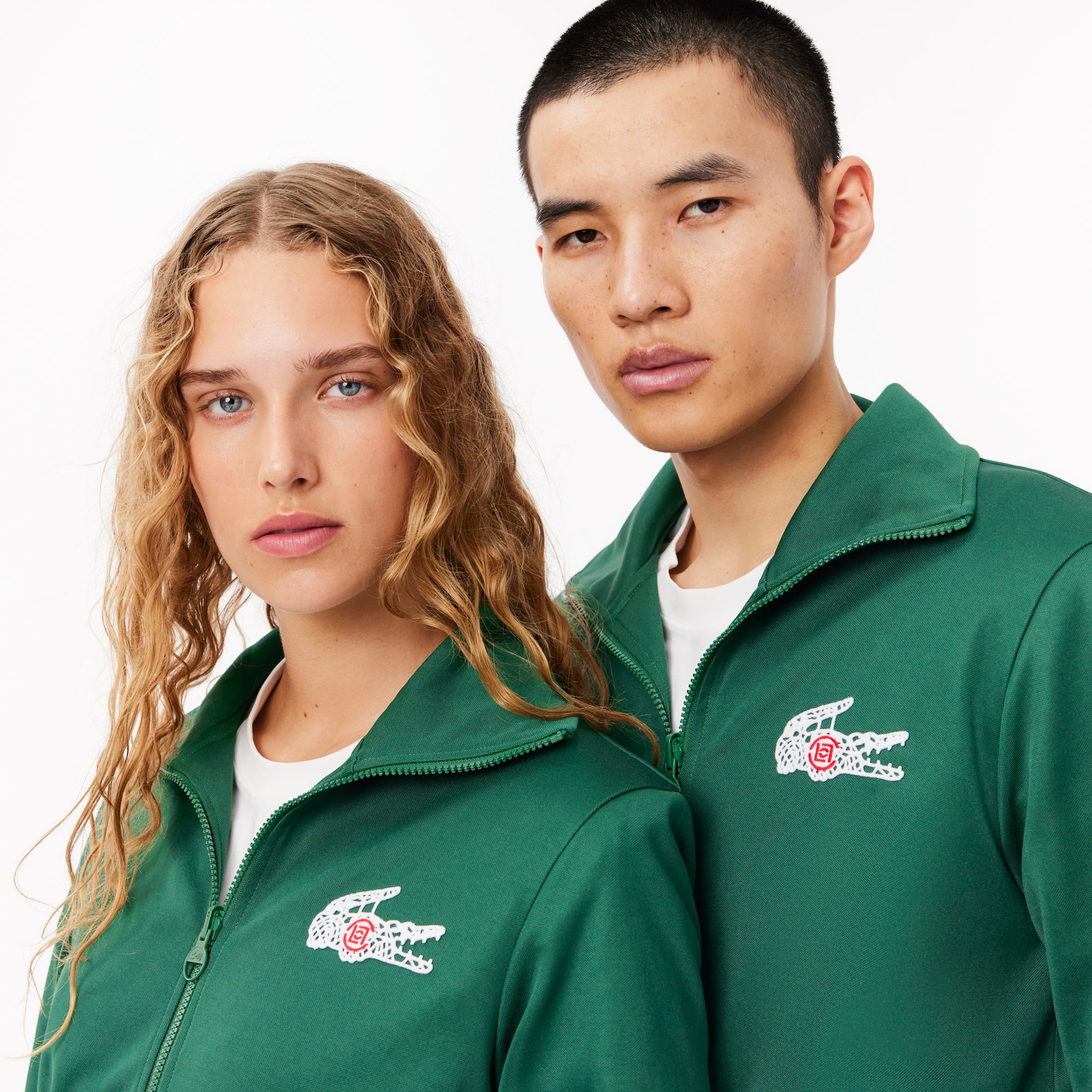 CLOT Unisex Regular Fit Fermuarlı Yeşil Sweatshirt