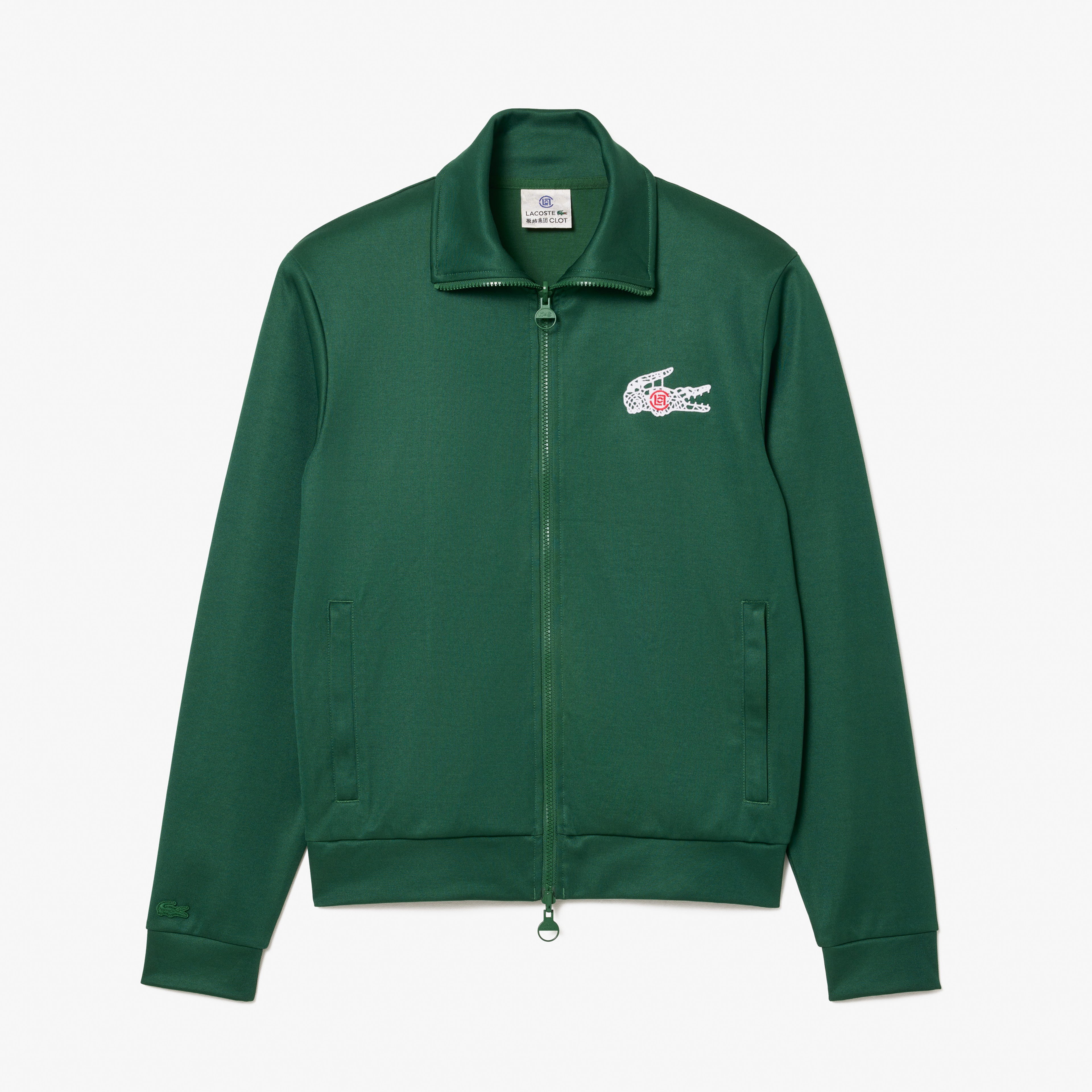 CLOT Unisex Regular Fit Fermuarlı Yeşil Sweatshirt