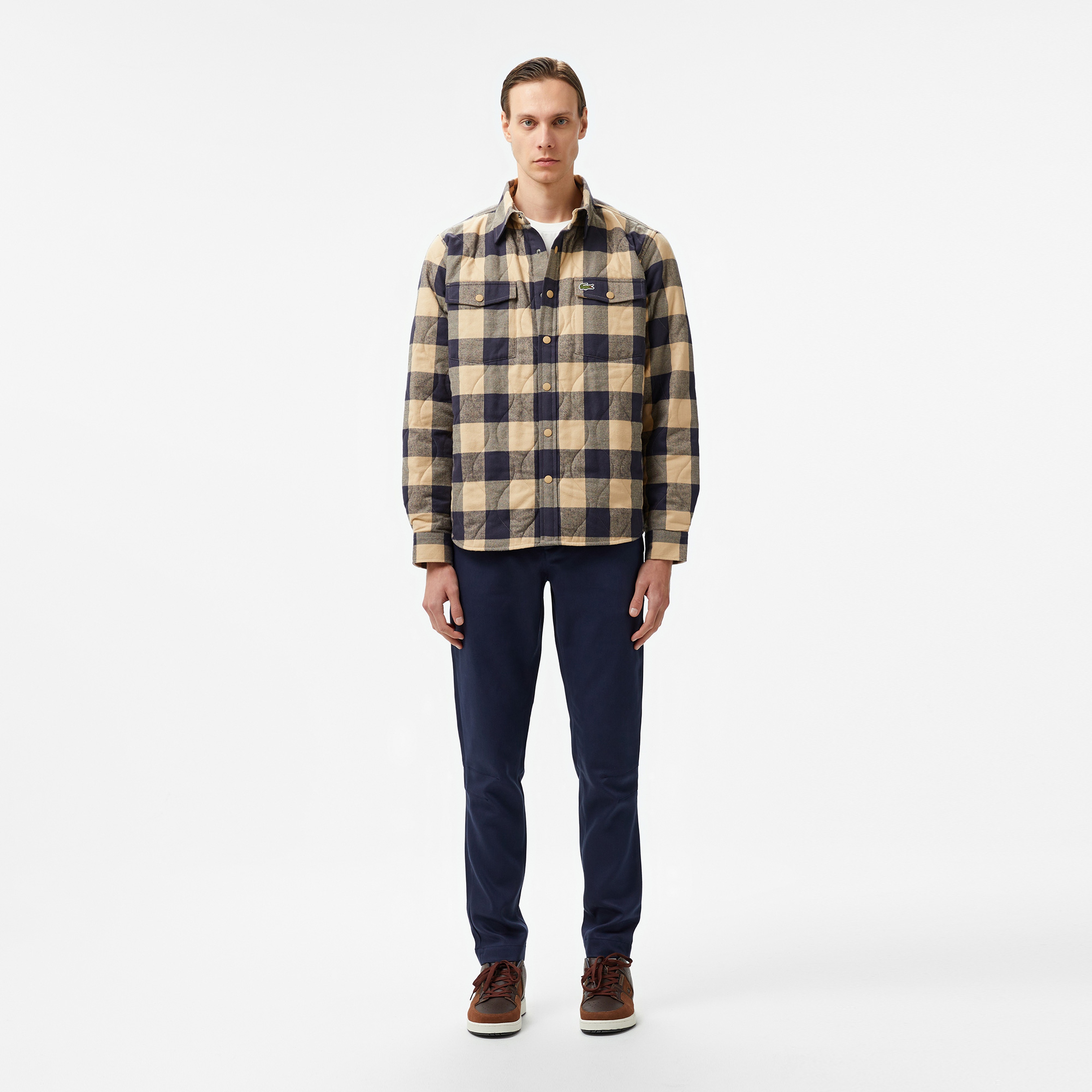 Erkek Straight Fit Chino Lacivert Pantolon