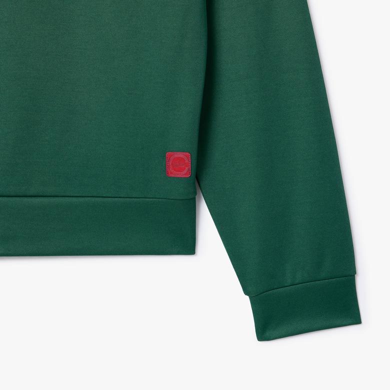 CLOT Unisex Regular Fit Fermuarlı Yeşil Sweatshirt