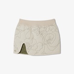 Kadın Çift Taraflı Desenli Krem Etek