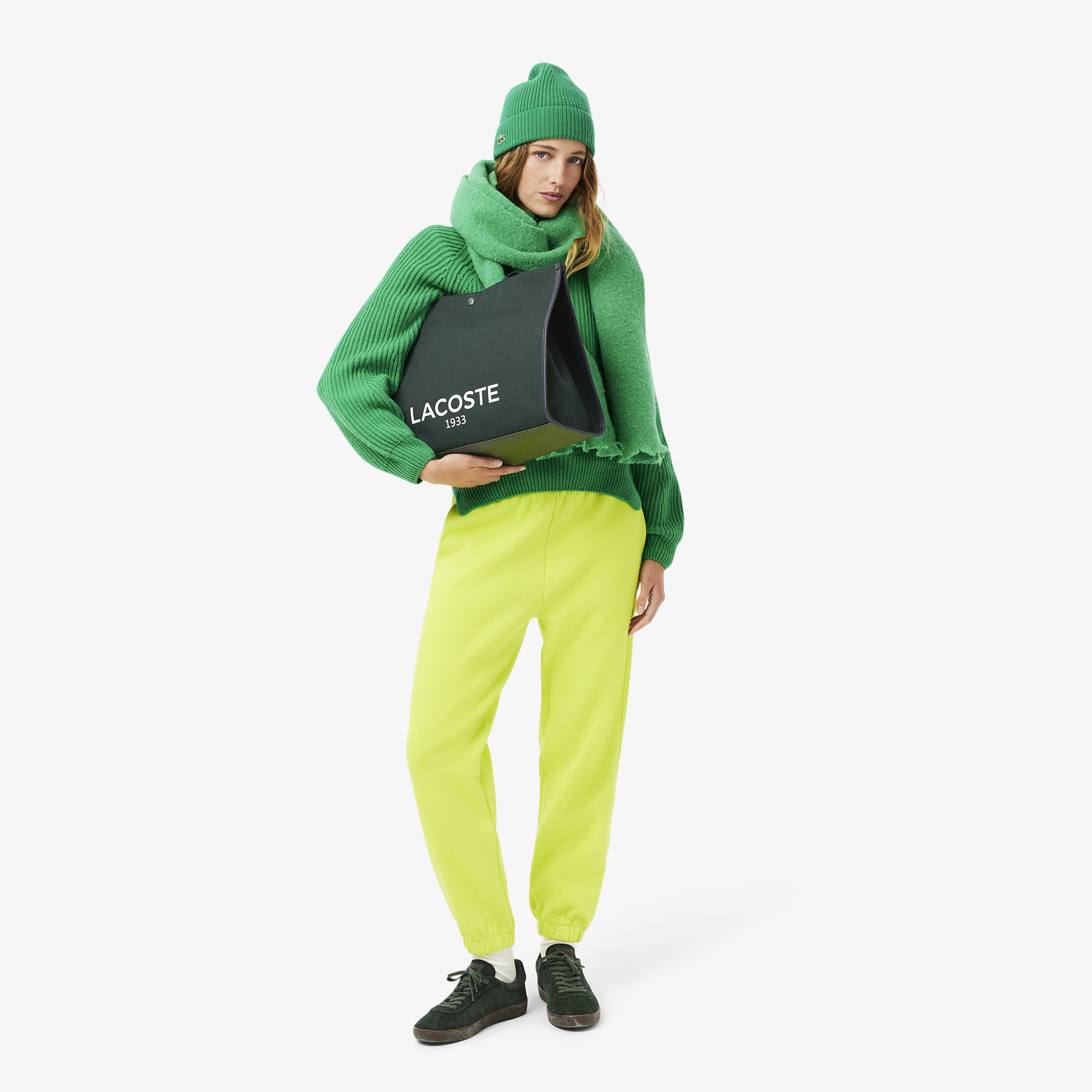 Heritage Canvas Unisex Koyu Yeşil Omuz Çantası