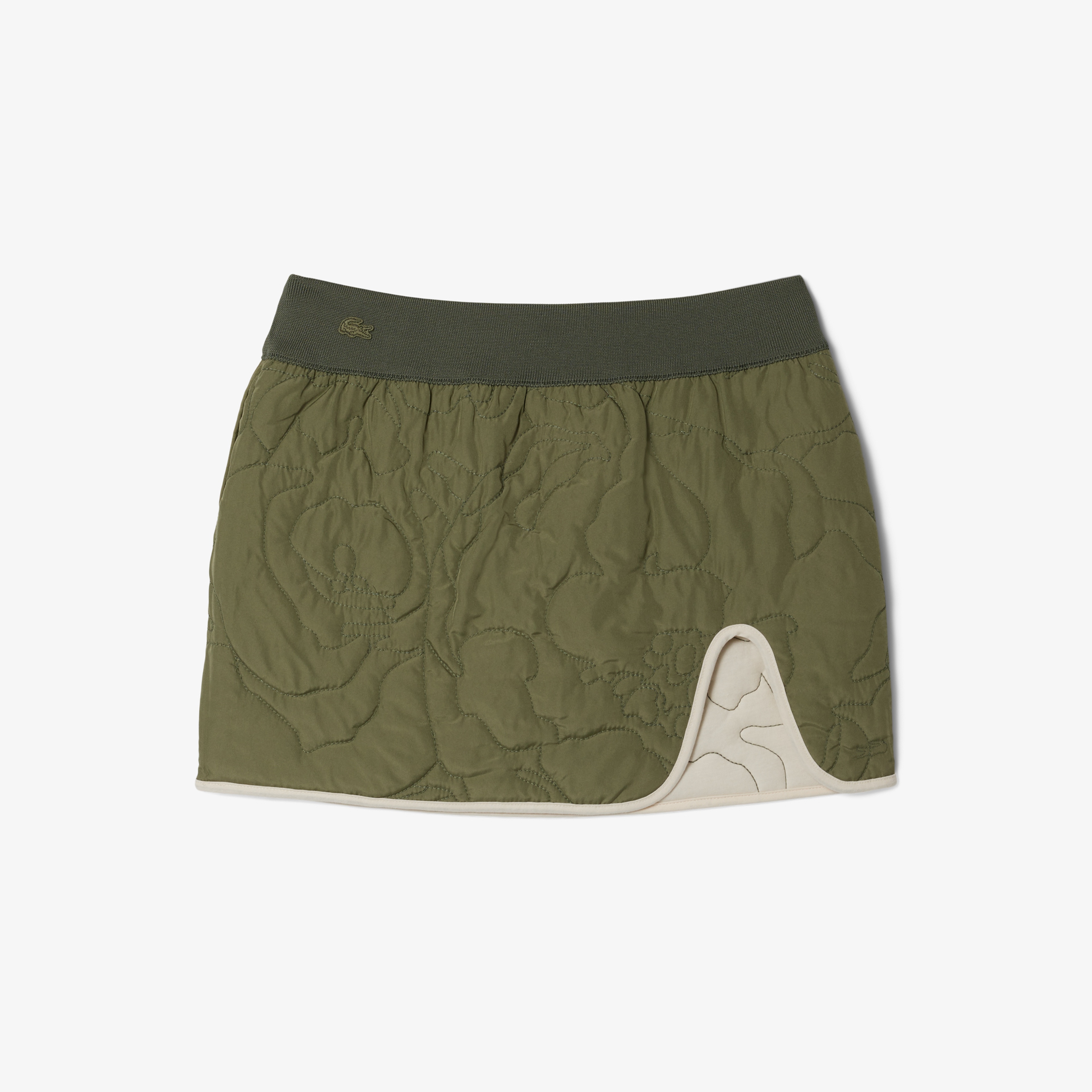 Kadın Çift Taraflı Desenli Krem Etek