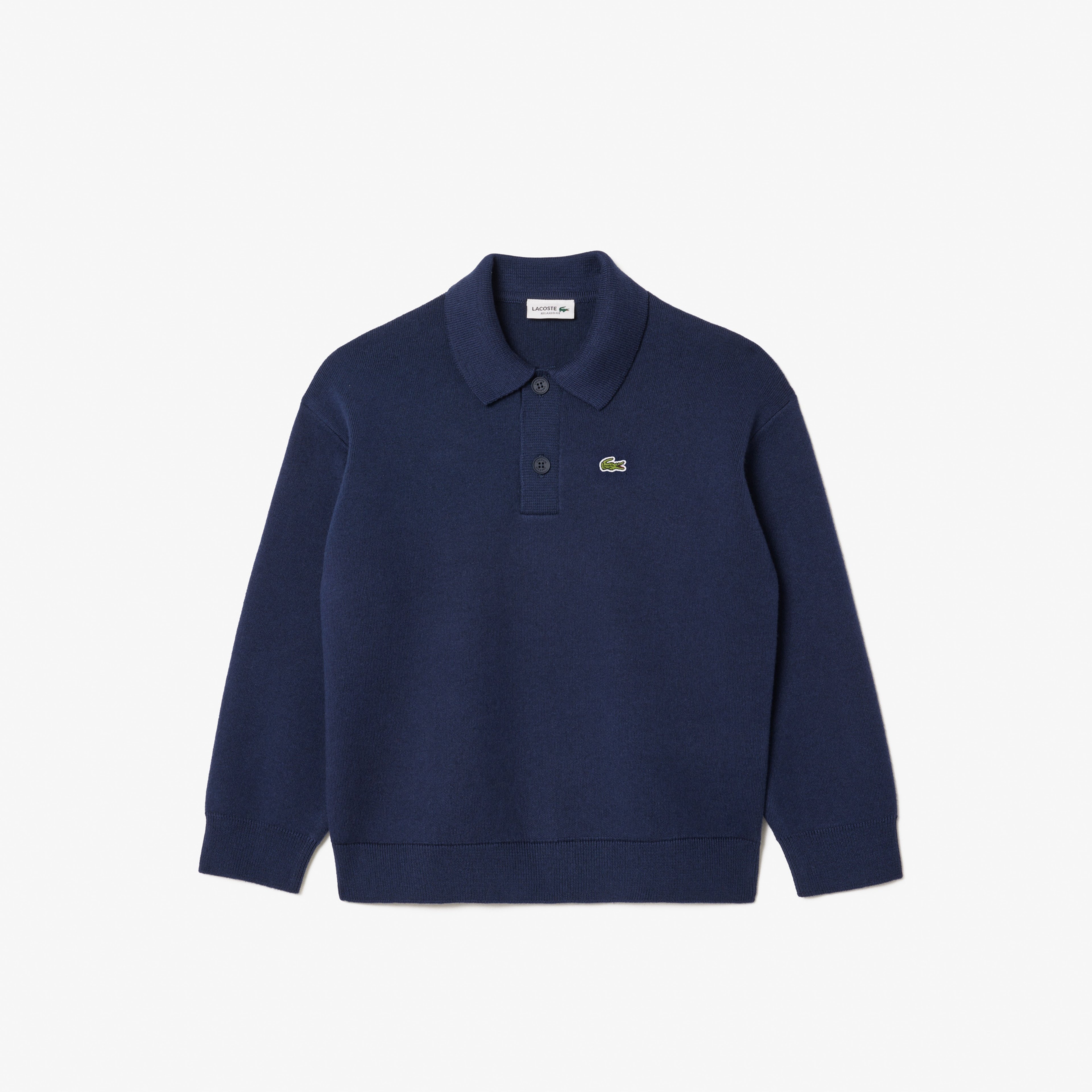 Çocuk Polo Yaka Lacivert Kazak
