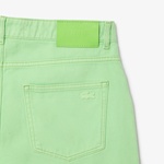 Erkek Straight Fit Denim Yeşil Pantolon