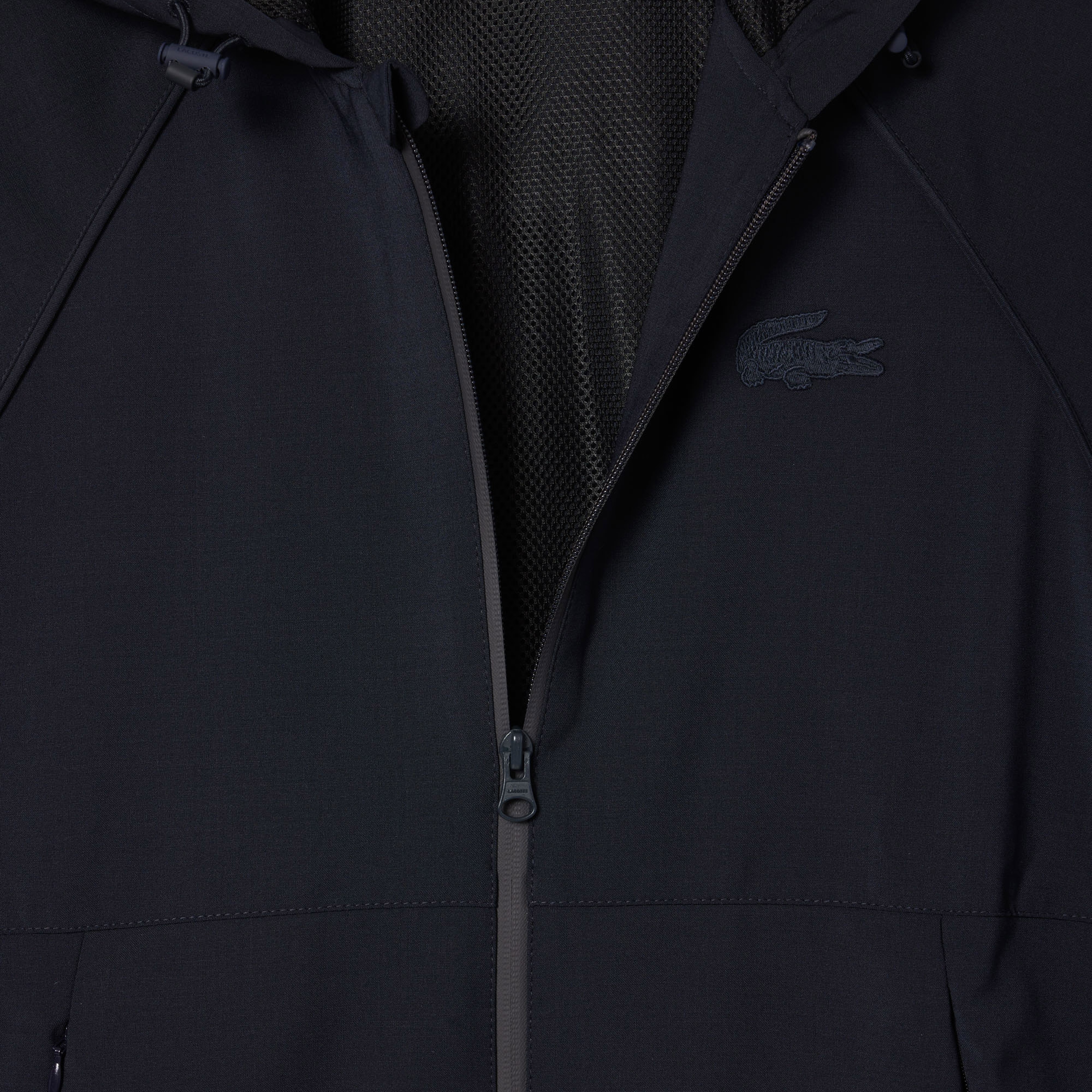 Kadın Relaxed Fit Kapüşonlu Lacivert Yağmurluk