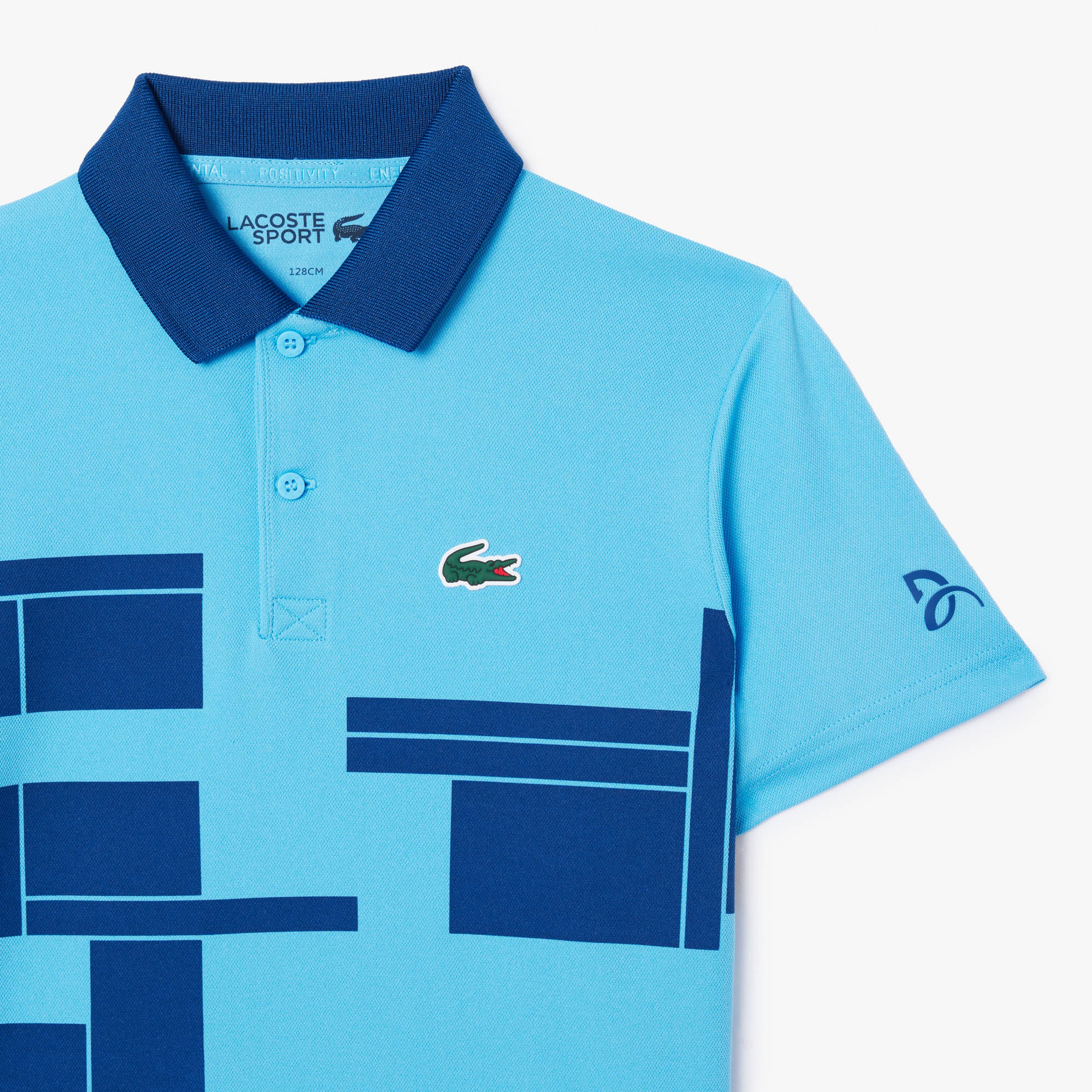 Tenis X Novak Djokovic Erkek Çocuk Baskılı Mavi Polo