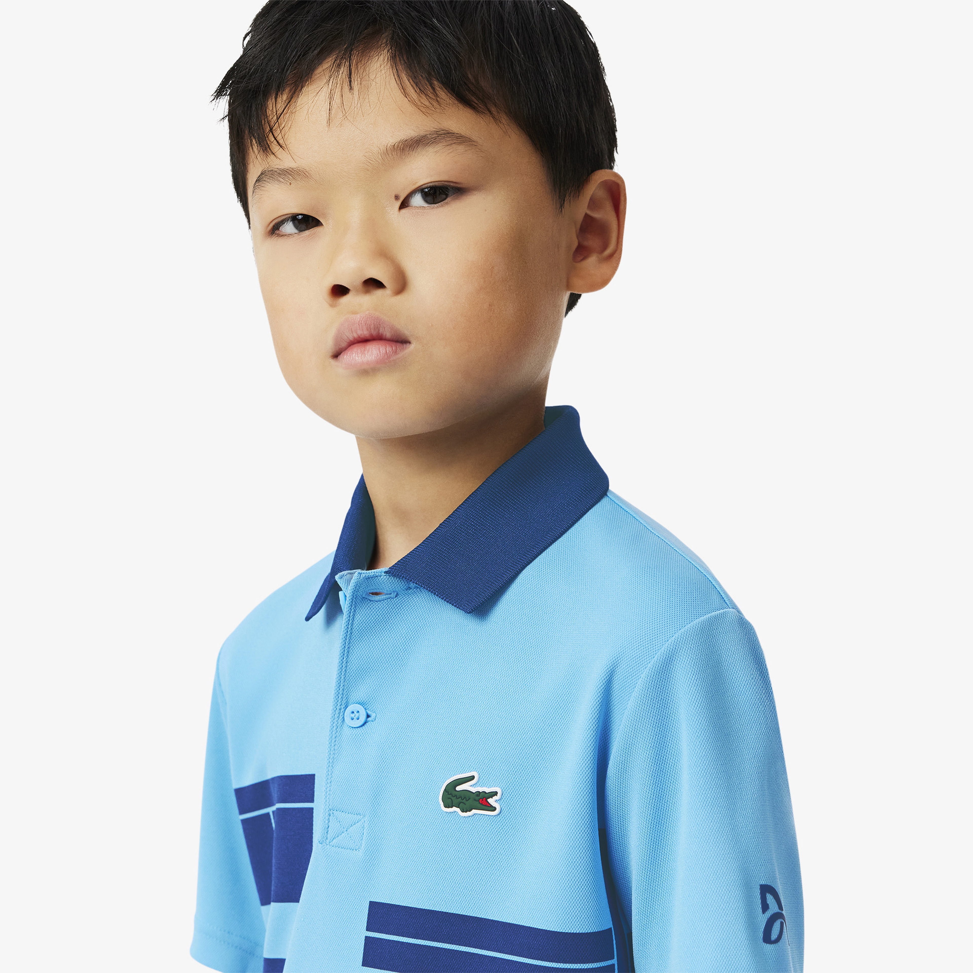 Tenis X Novak Djokovic Erkek Çocuk Baskılı Mavi Polo