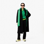 Kadın Relaxed Fit Fermuarlı Yün Yeşil Kazak