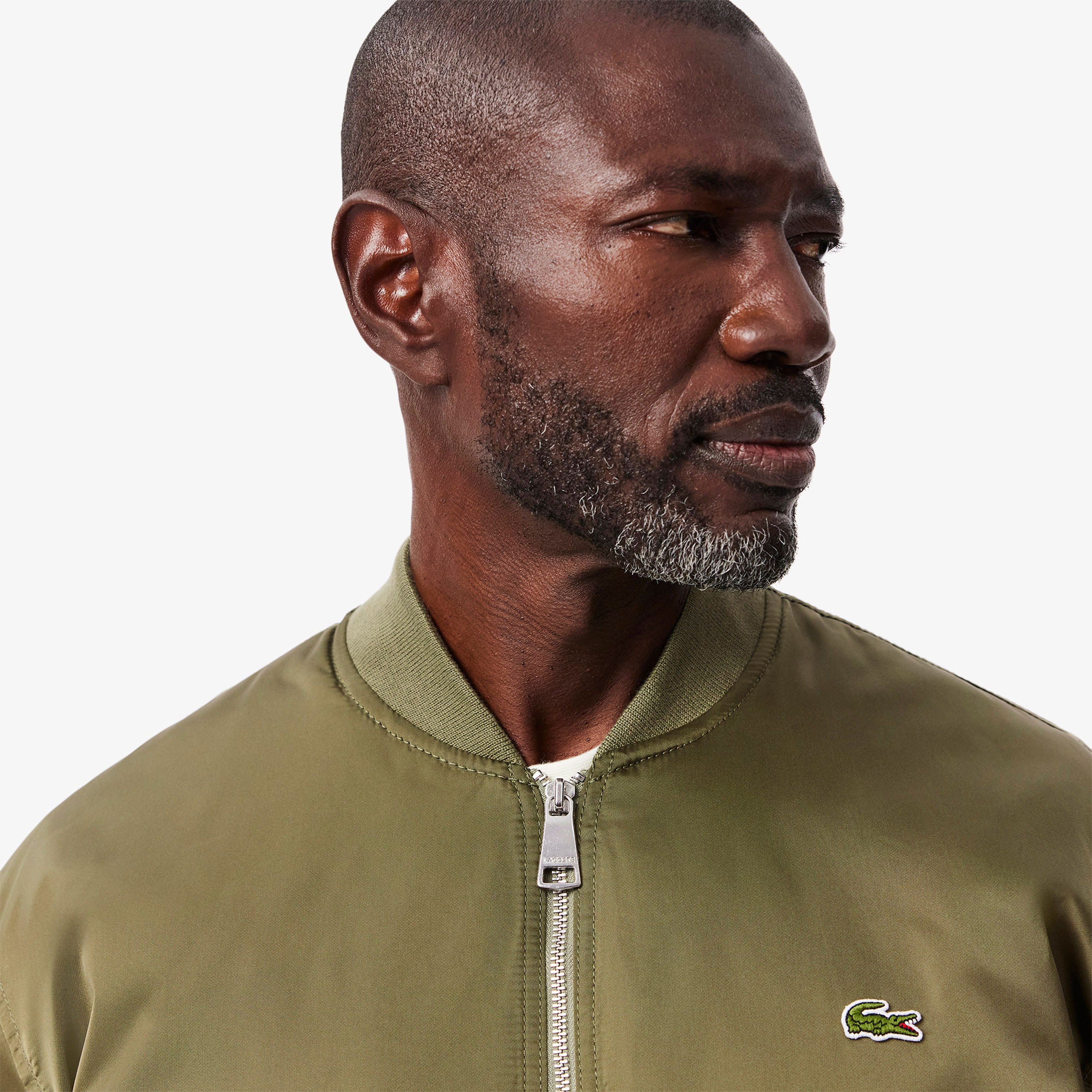 Erkek Hakim Yaka Haki Bomber Ceket