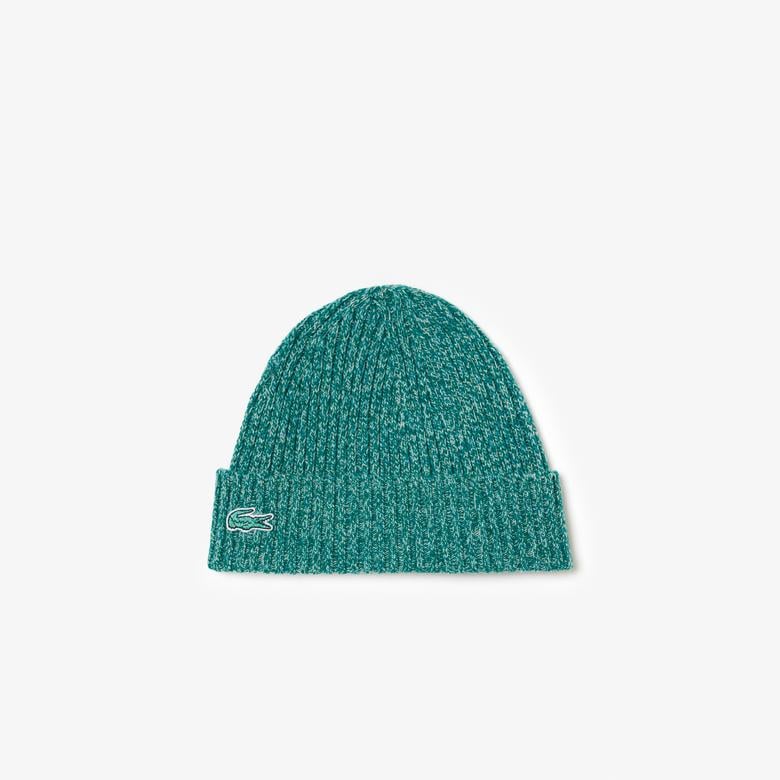 Unisex Yün Yeşil Bere