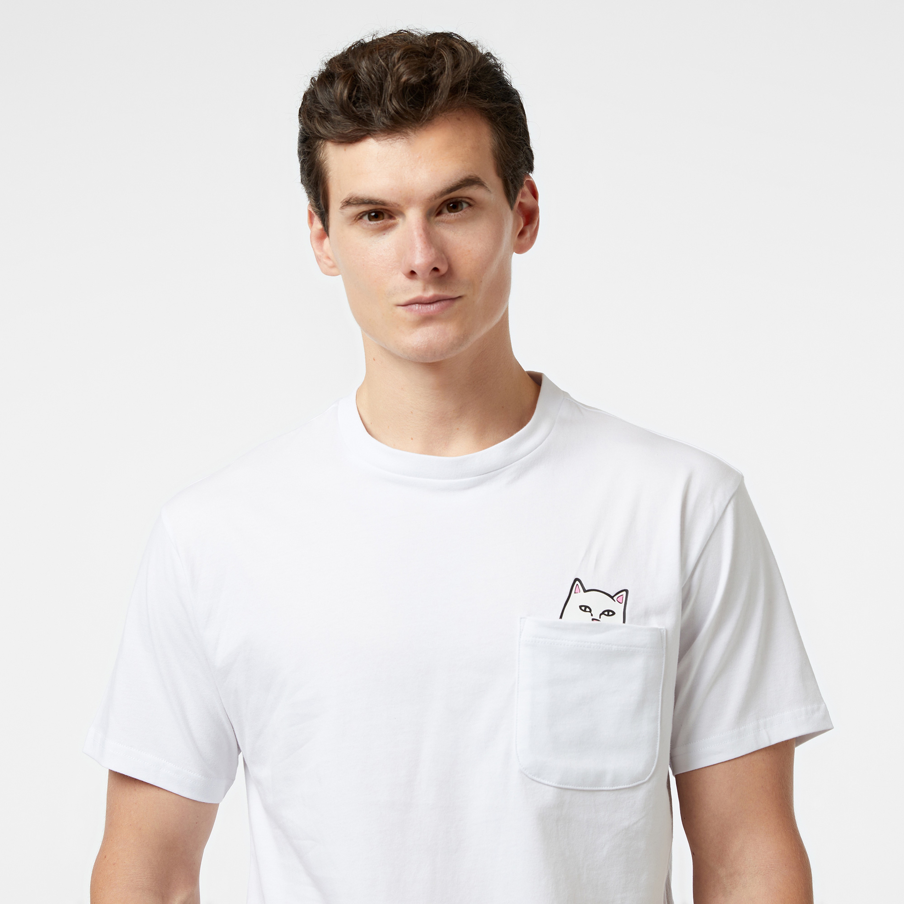 Ripndip Lord Nermal Pocket Erkek Beyaz T-Shirt