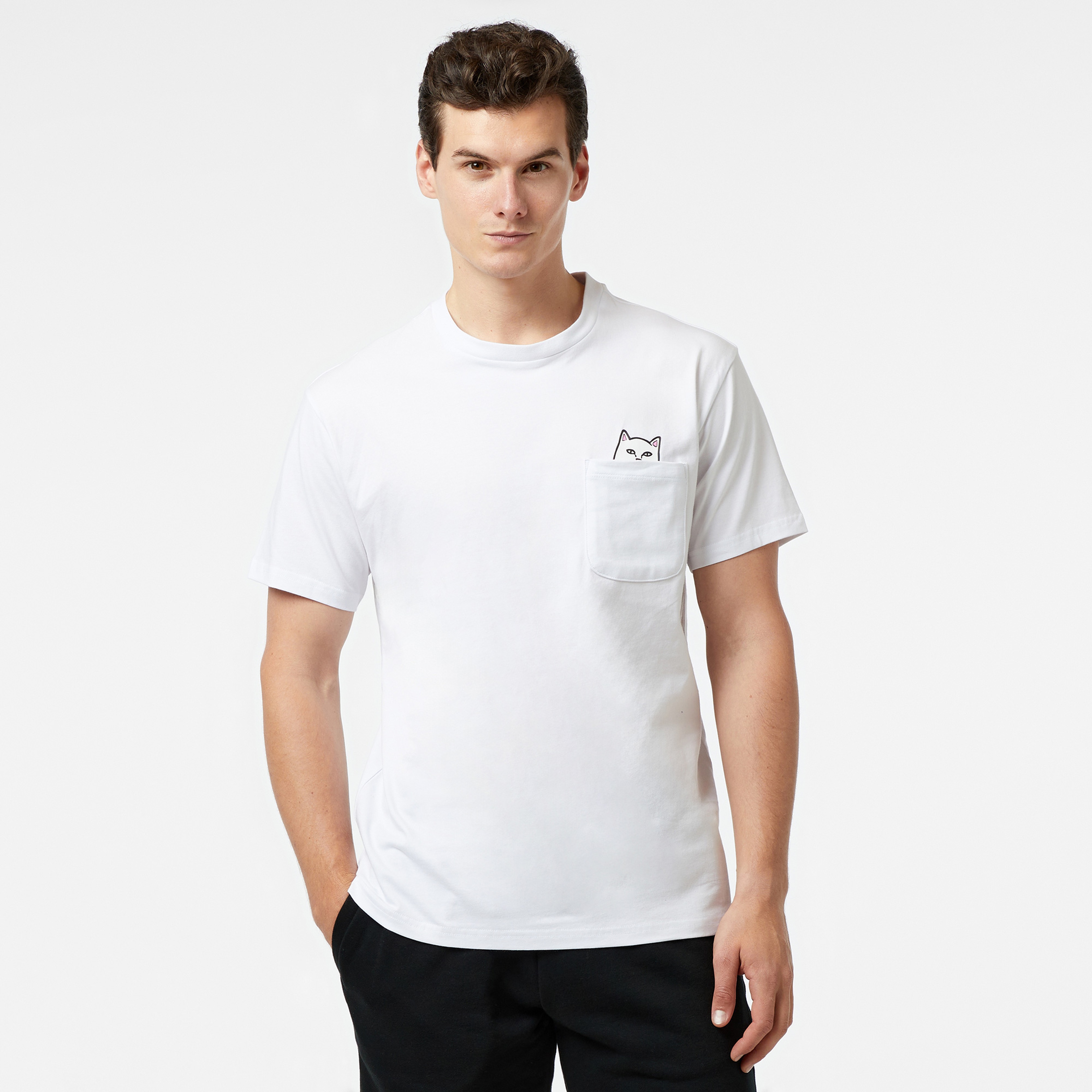 Ripndip Lord Nermal Pocket Erkek Beyaz T-Shirt