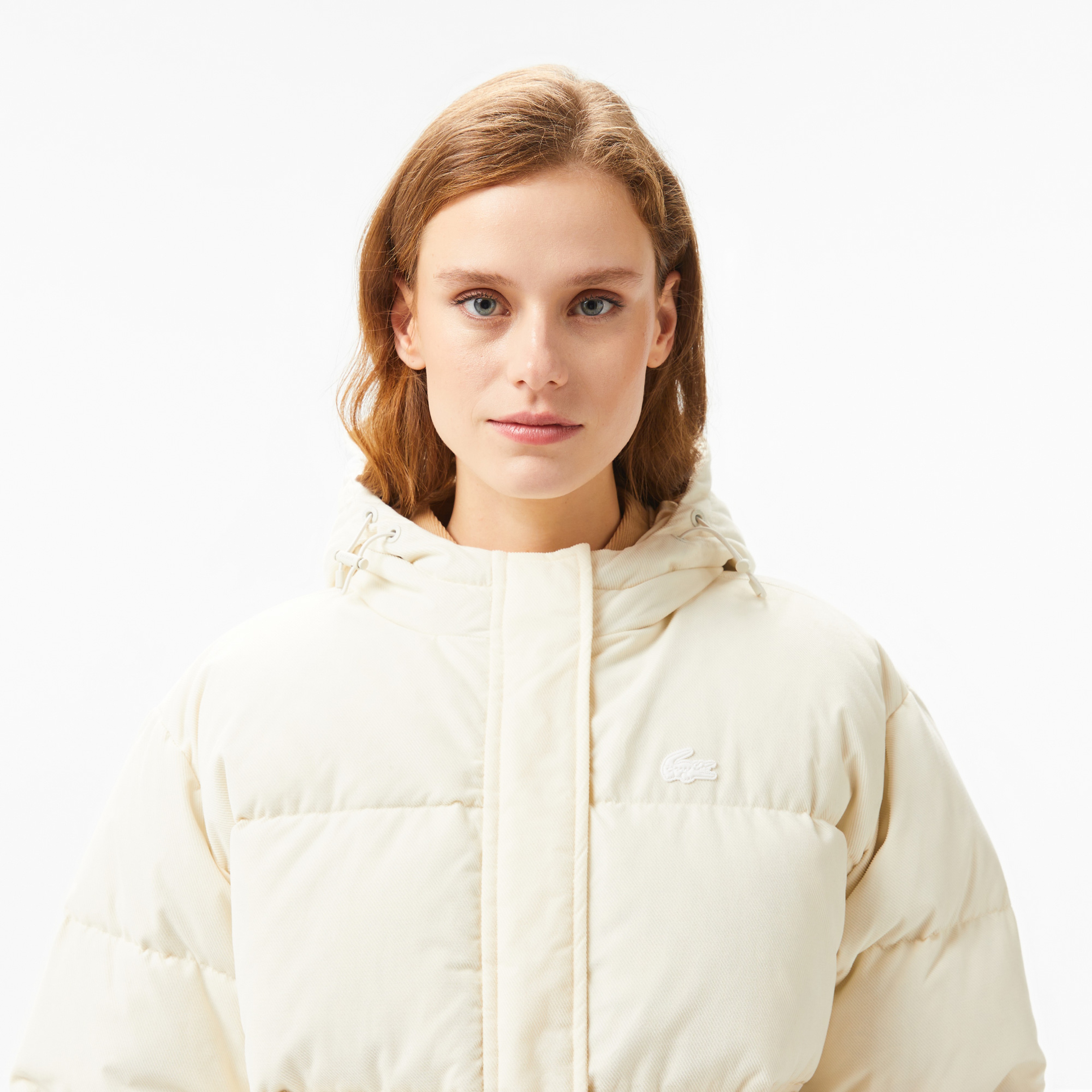 Lacoste Kadın Beyaz Mont