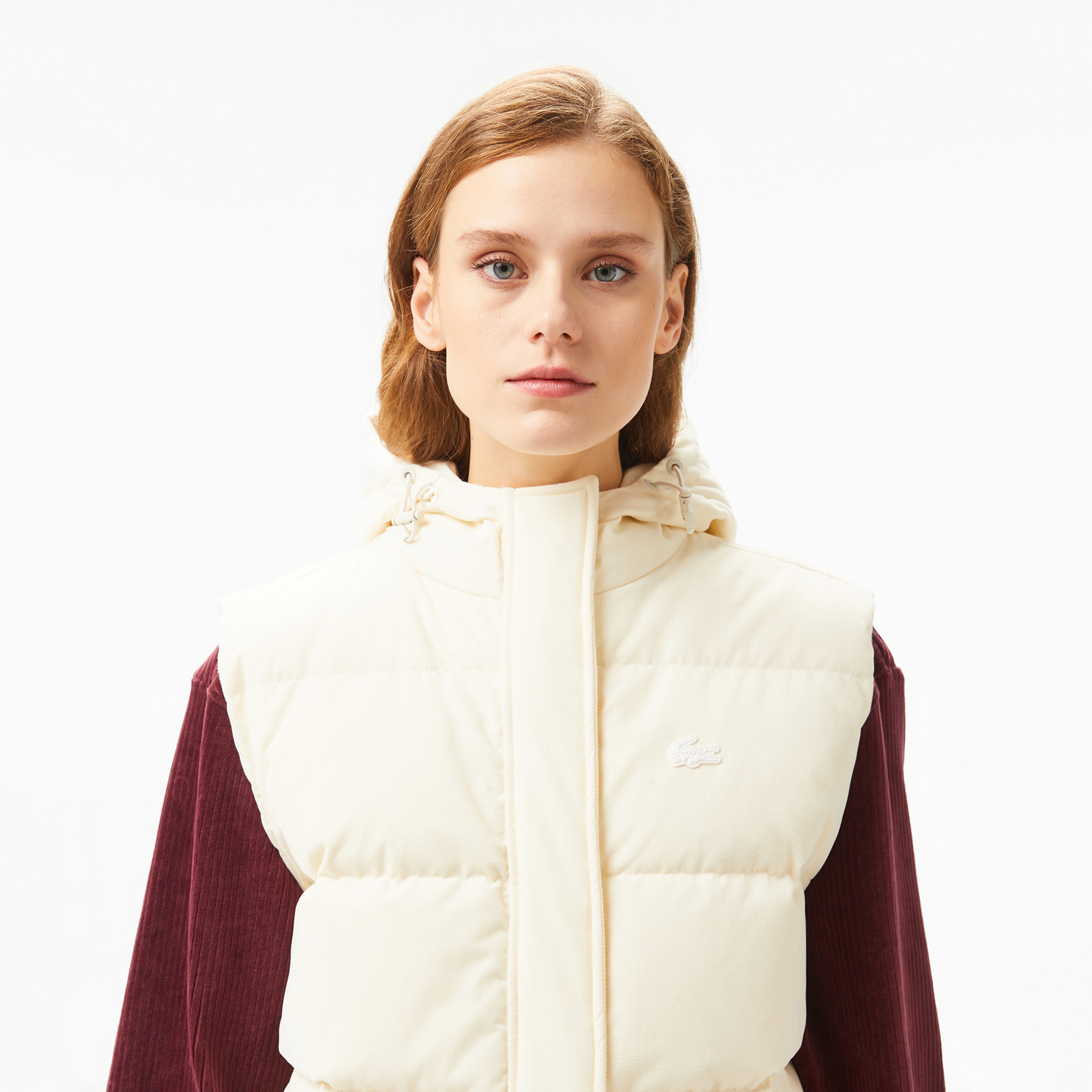 Lacoste Kadın Beyaz Yelek