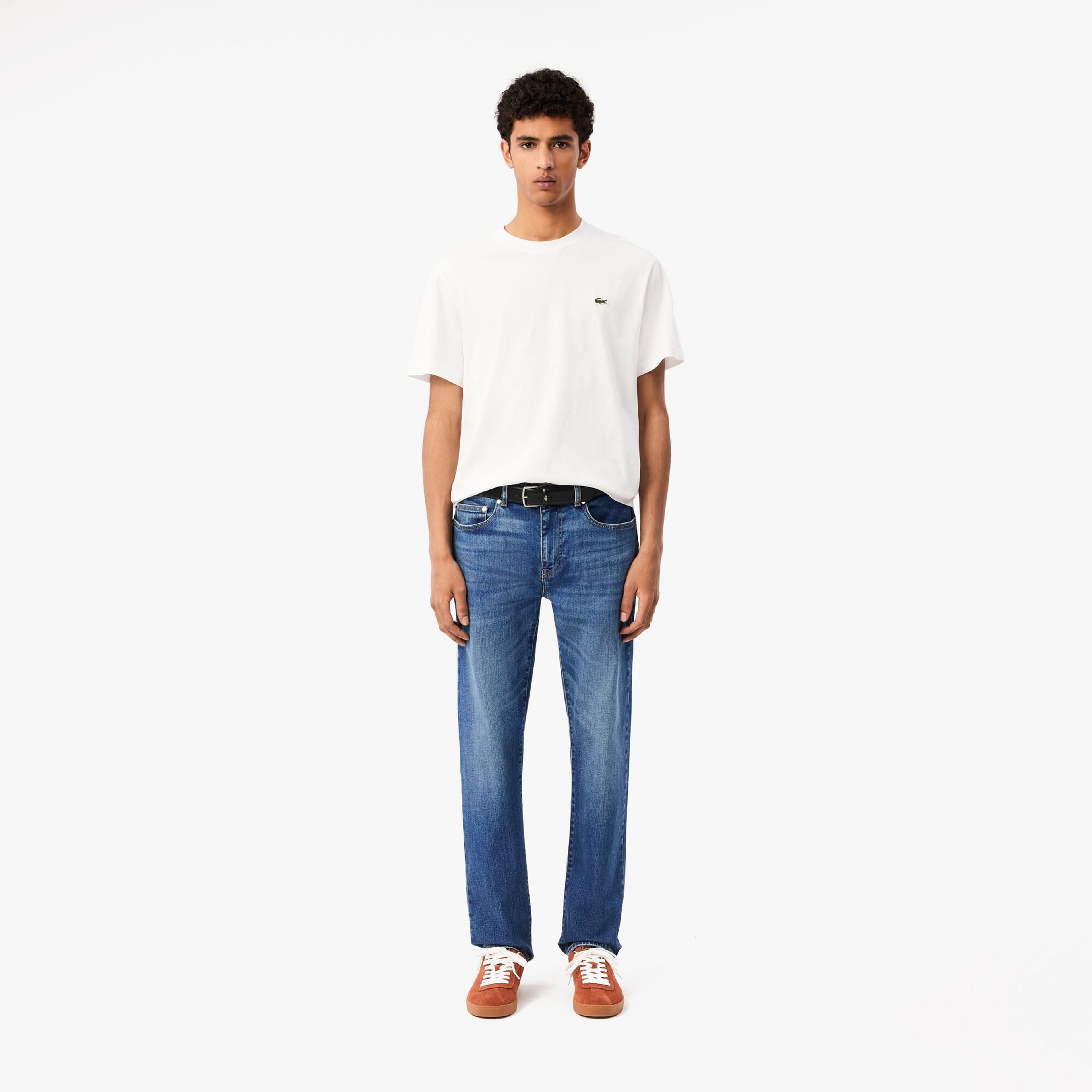 Lacoste Slim Fit Erkek Mavi Jean Pantolon
