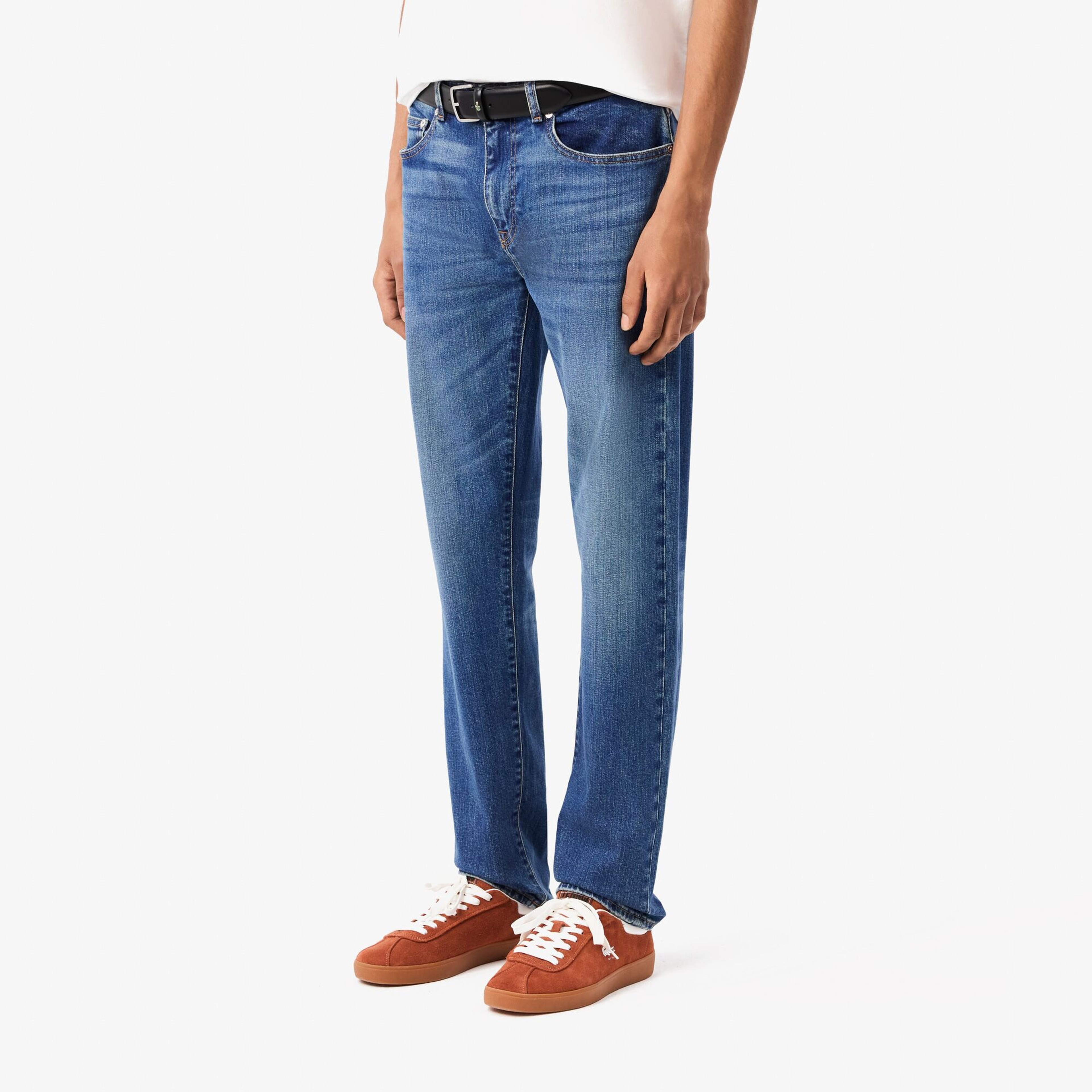 Lacoste Slim Fit Erkek Mavi Jean Pantolon
