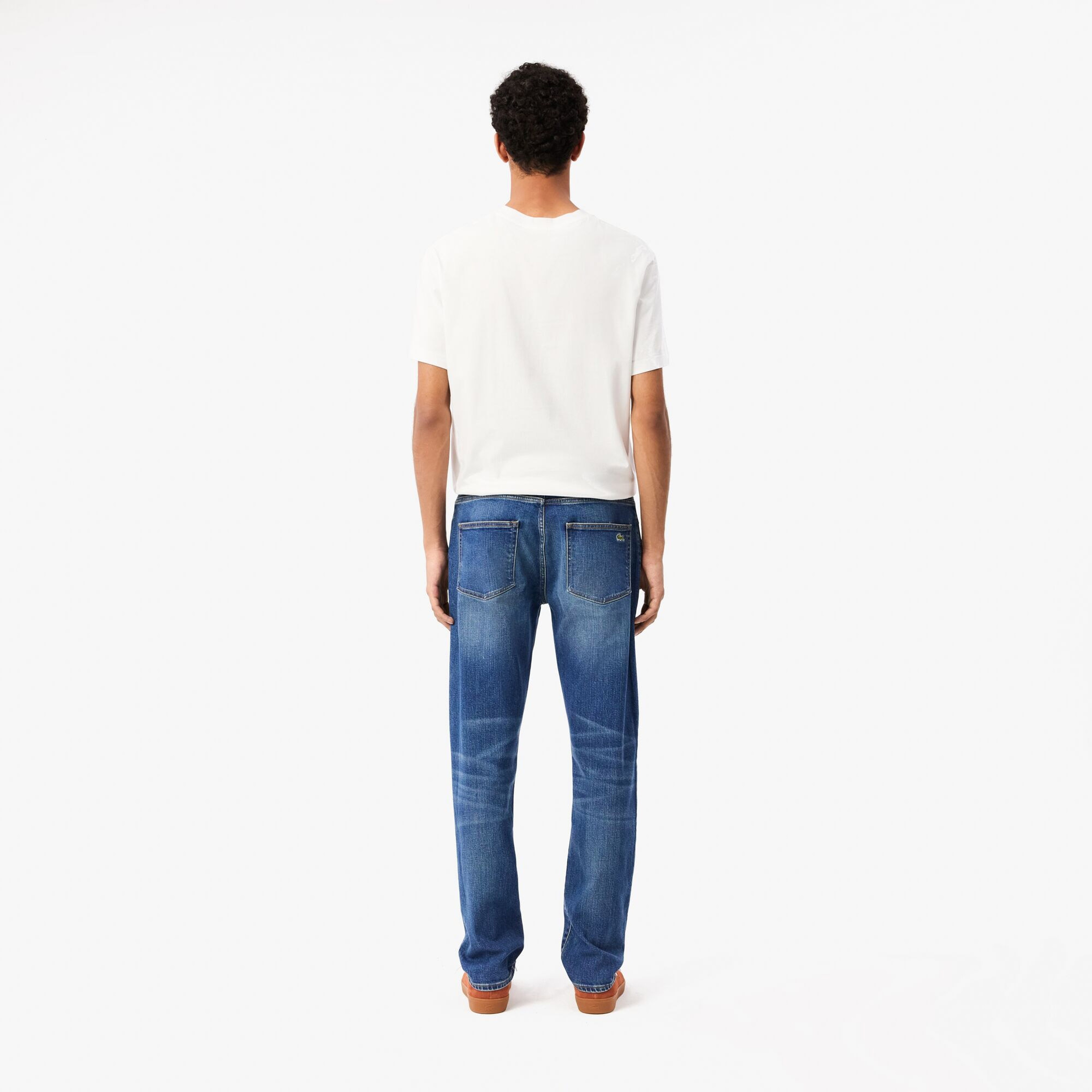 Lacoste Slim Fit Erkek Mavi Jean Pantolon
