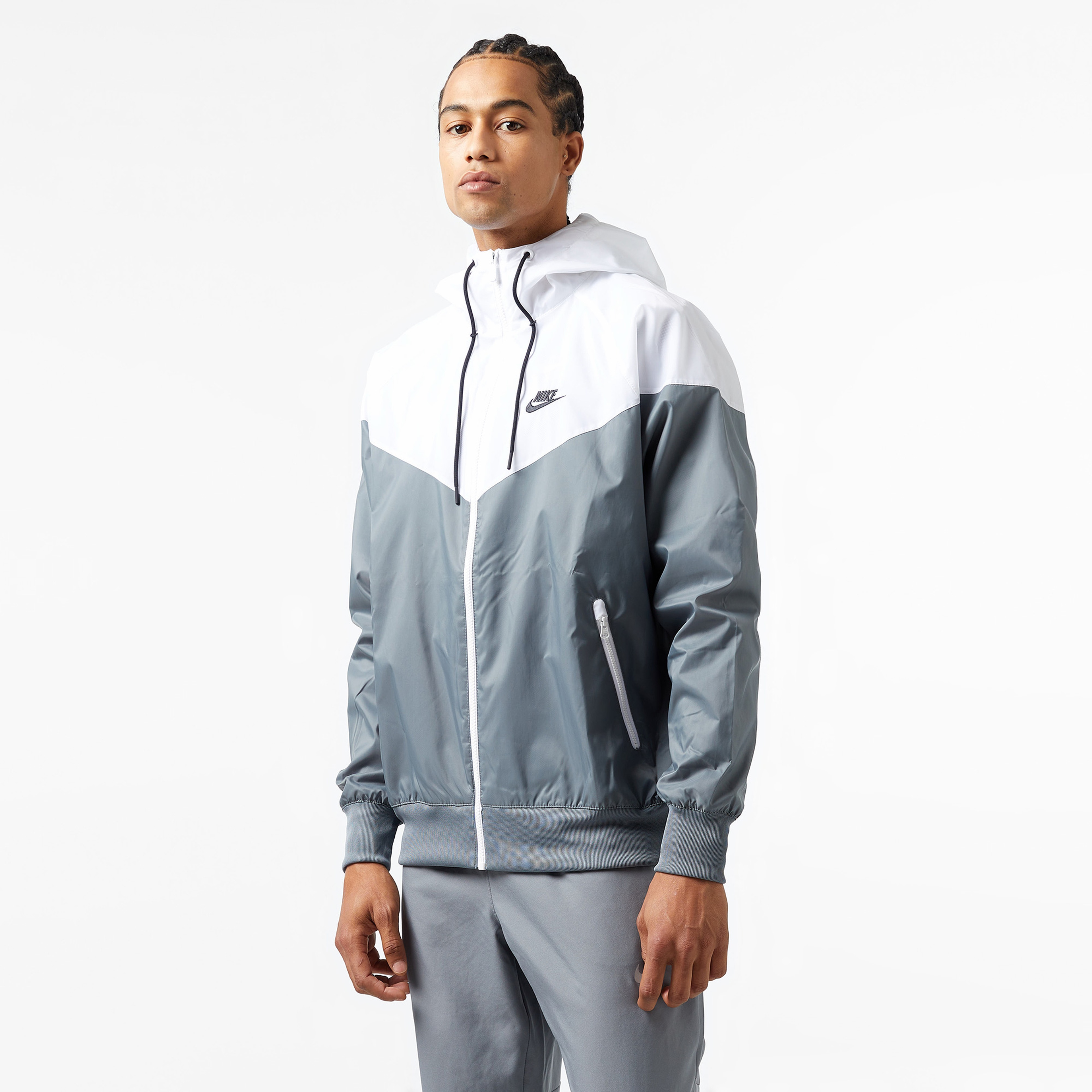 Nike Essentials Windrunner Erkek Gri Mont