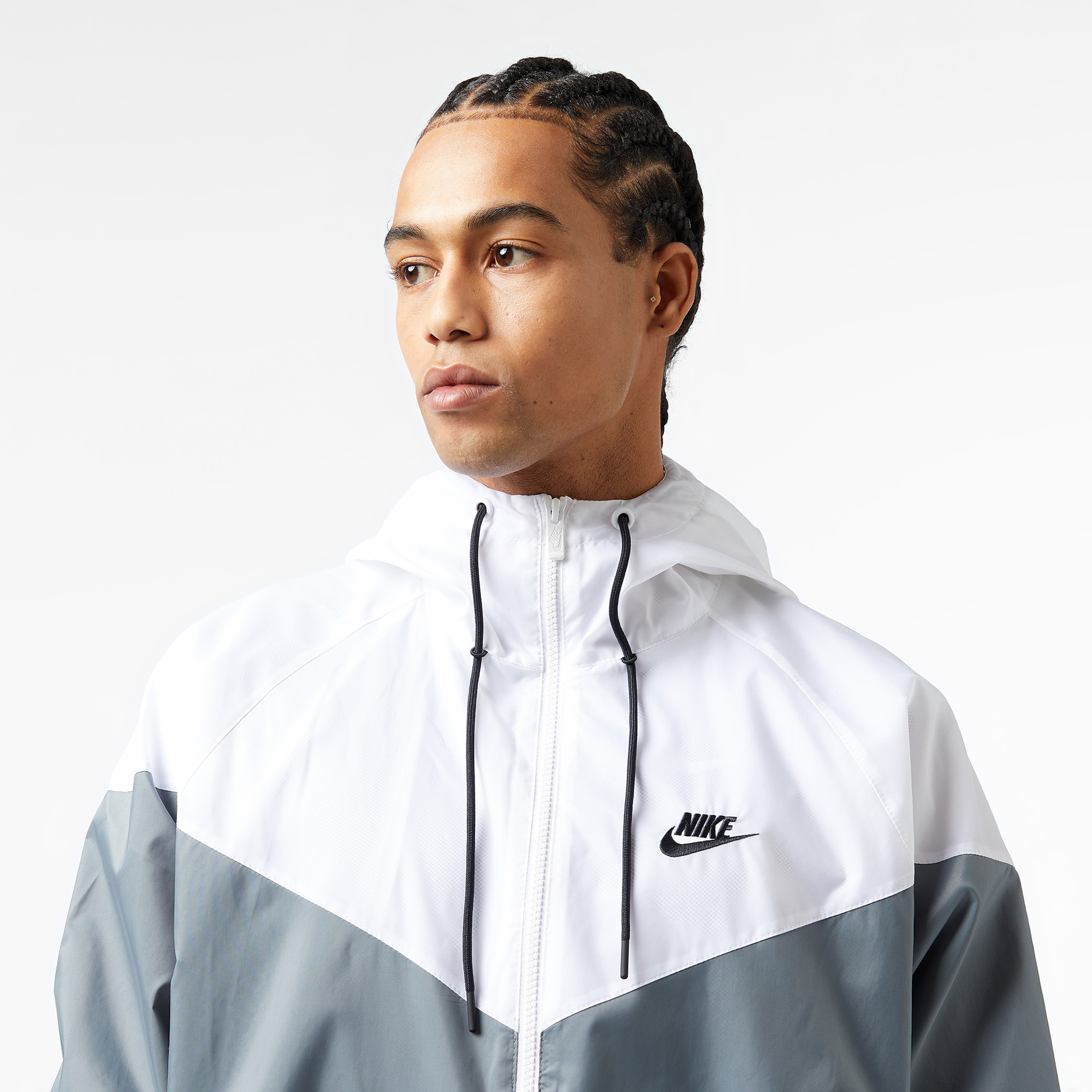 Nike Essentials Windrunner Erkek Gri Mont