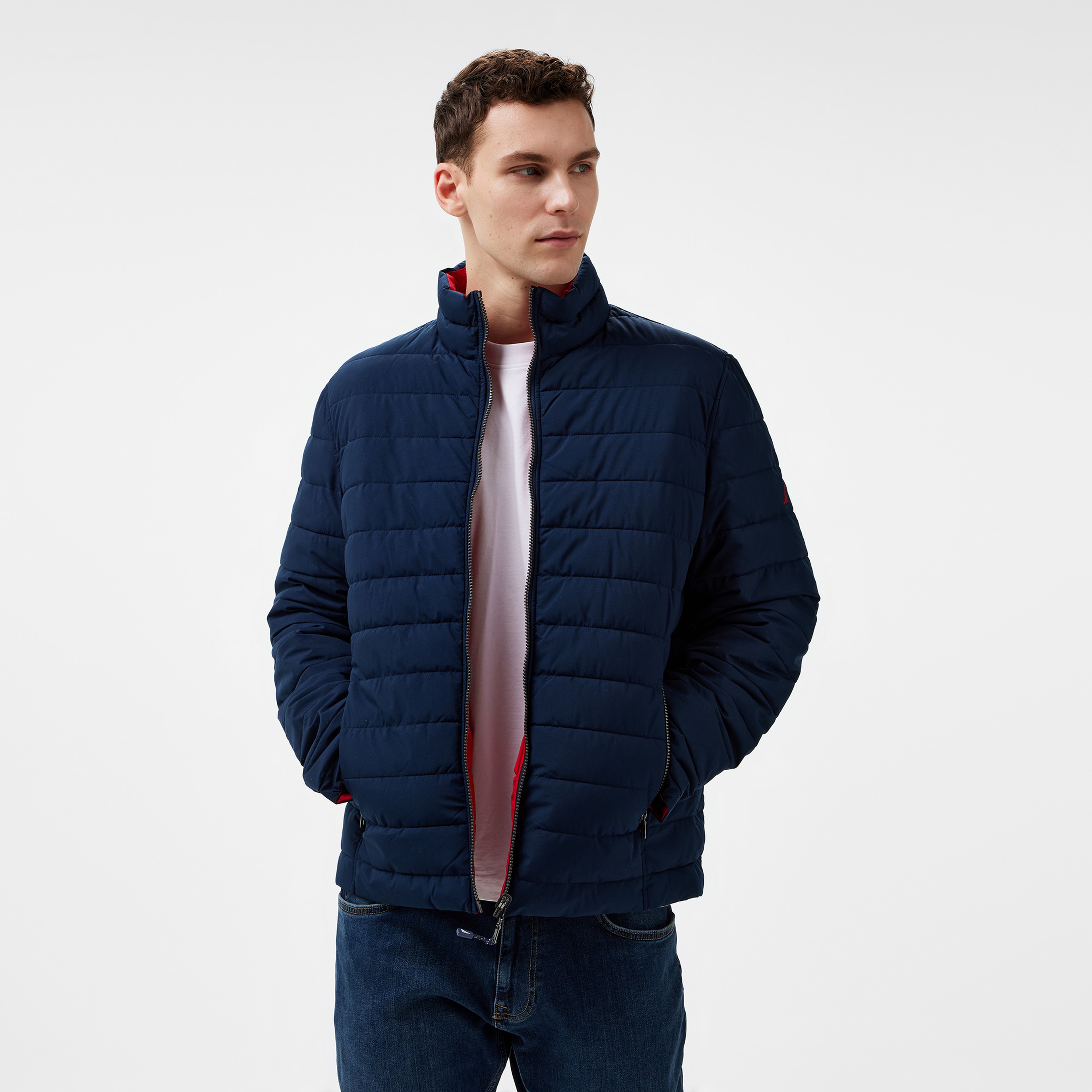 Nautica Erkek Lacivert Çift Taraflı Mont