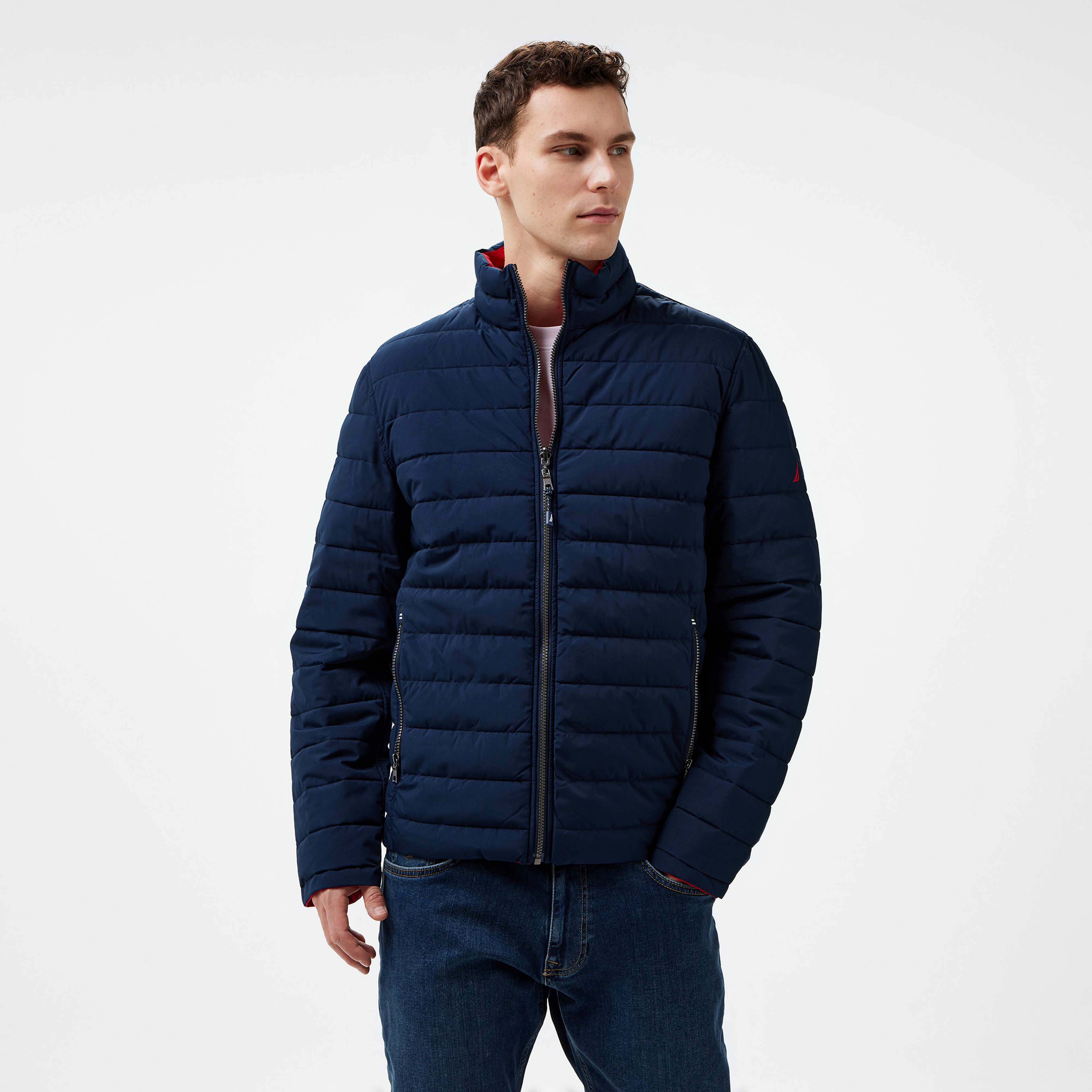 Nautica Erkek Lacivert Çift Taraflı Mont