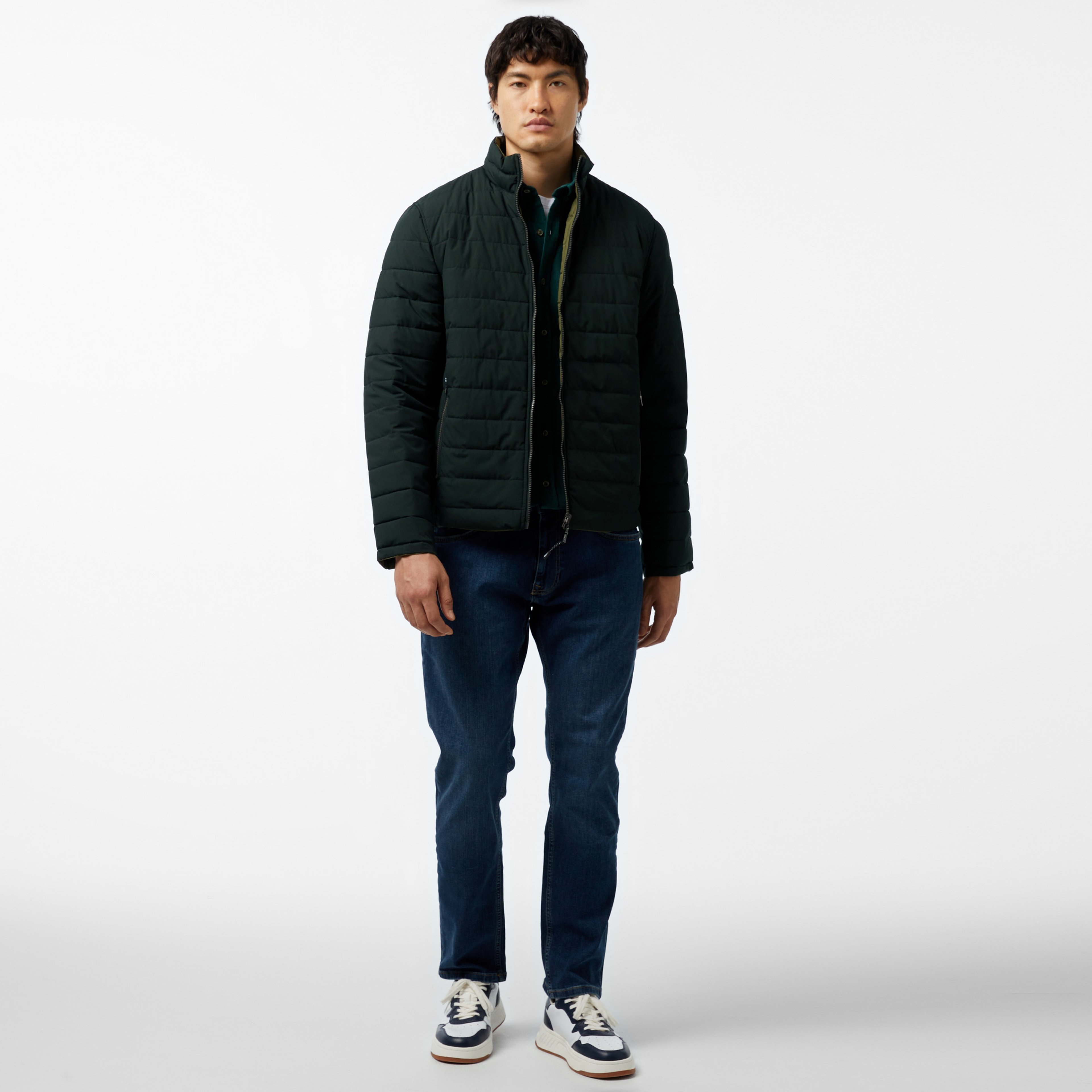 Nautica Erkek Yeşil Çift Taraflı Mont