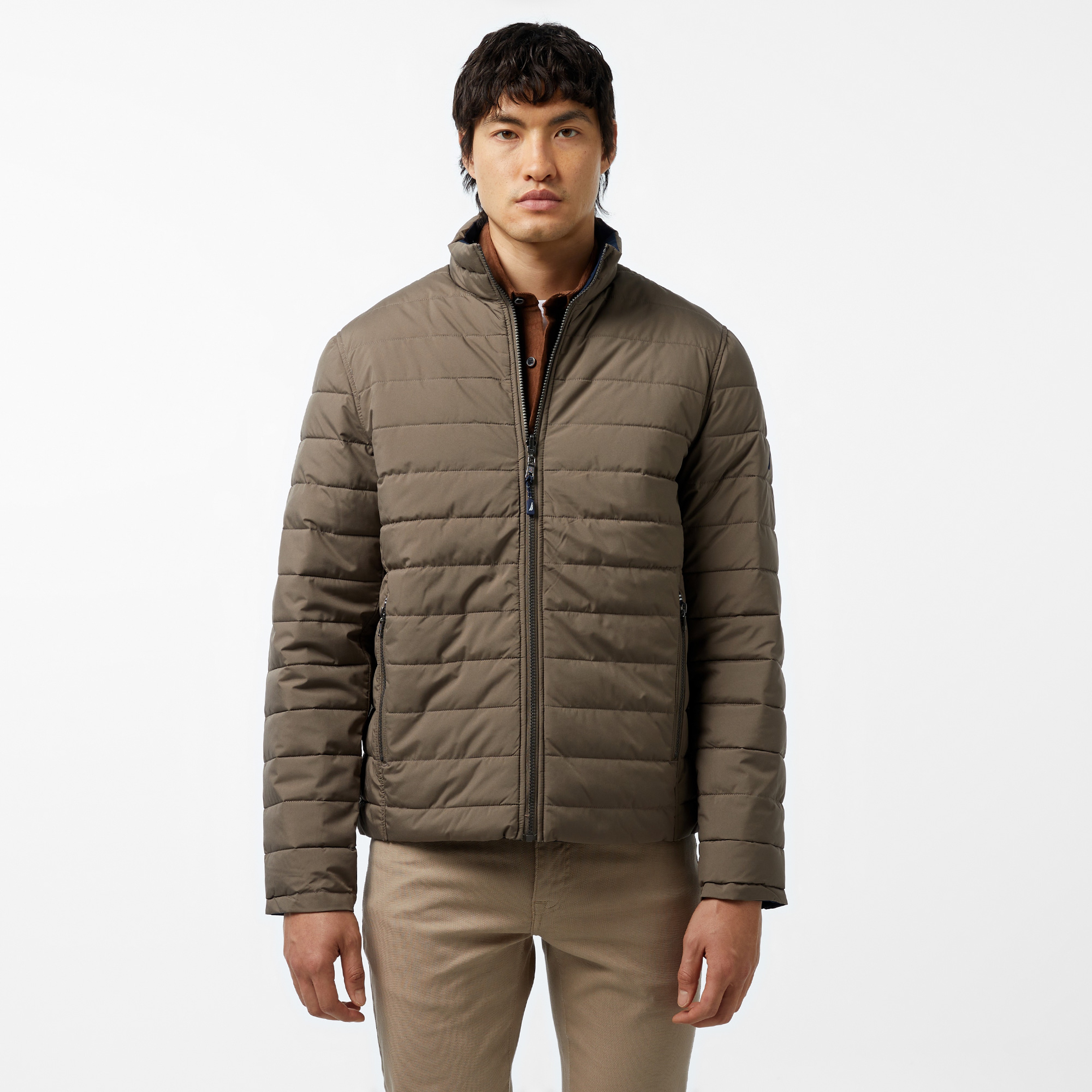 Nautica Erkek Kahverengi Çift Taraflı Mont