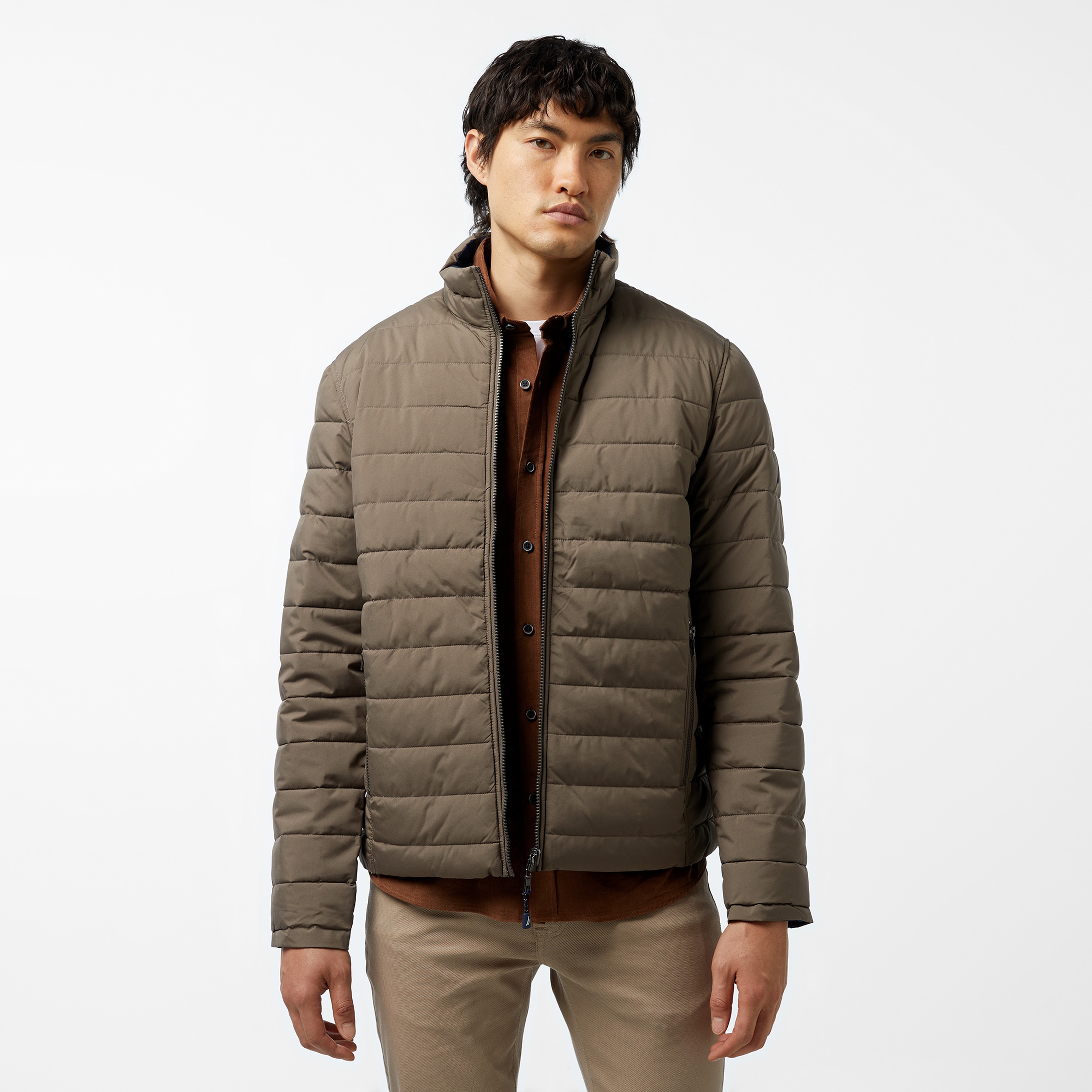 Nautica Erkek Kahverengi Çift Taraflı Mont