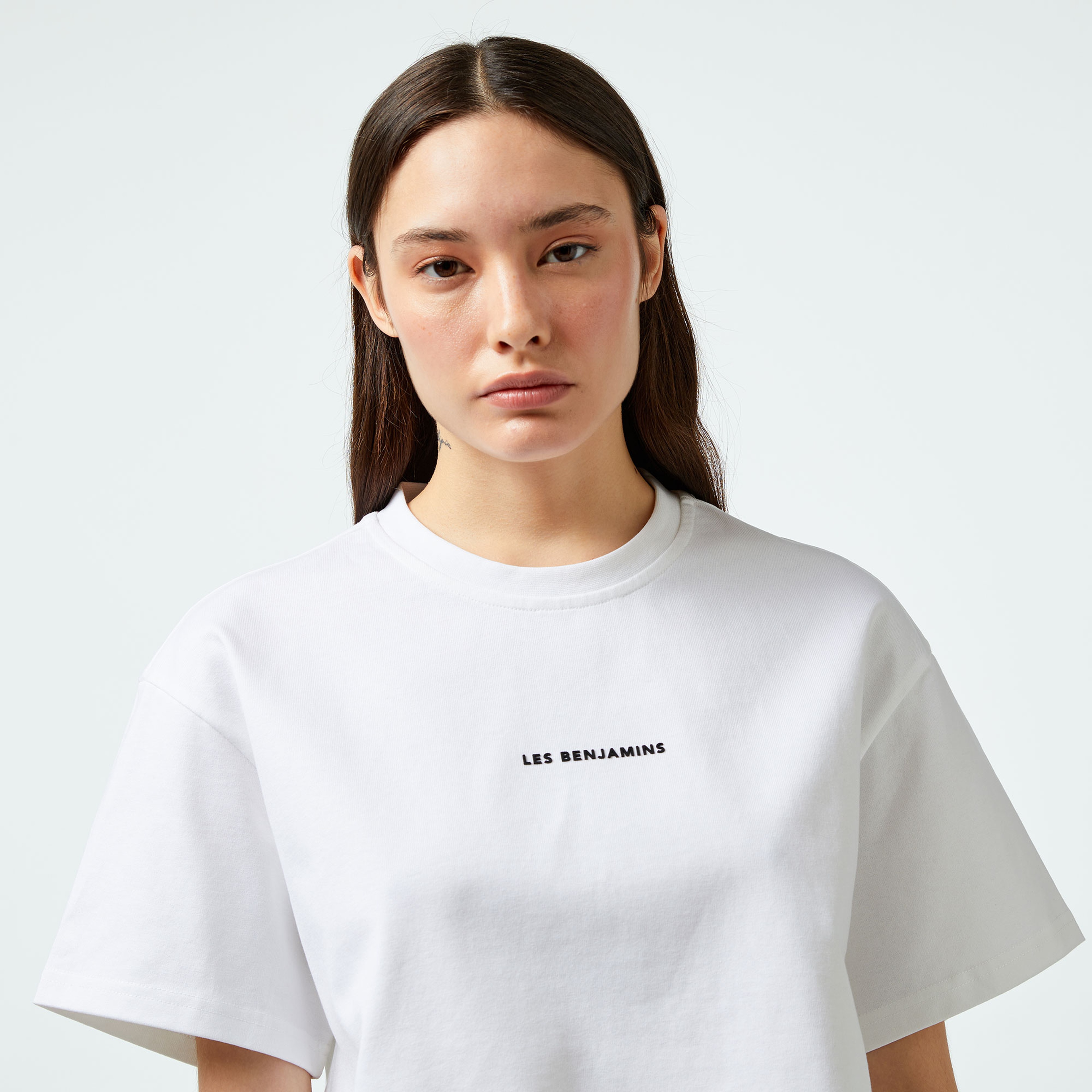 Les Benjamins 409 Kadın Beyaz T-Shirt
