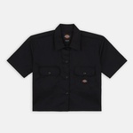 Dickies Work Shirt Cropped Ss W Kadın Siyah Gömlek