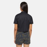 Dickies Work Shirt Cropped Ss W Kadın Siyah Gömlek