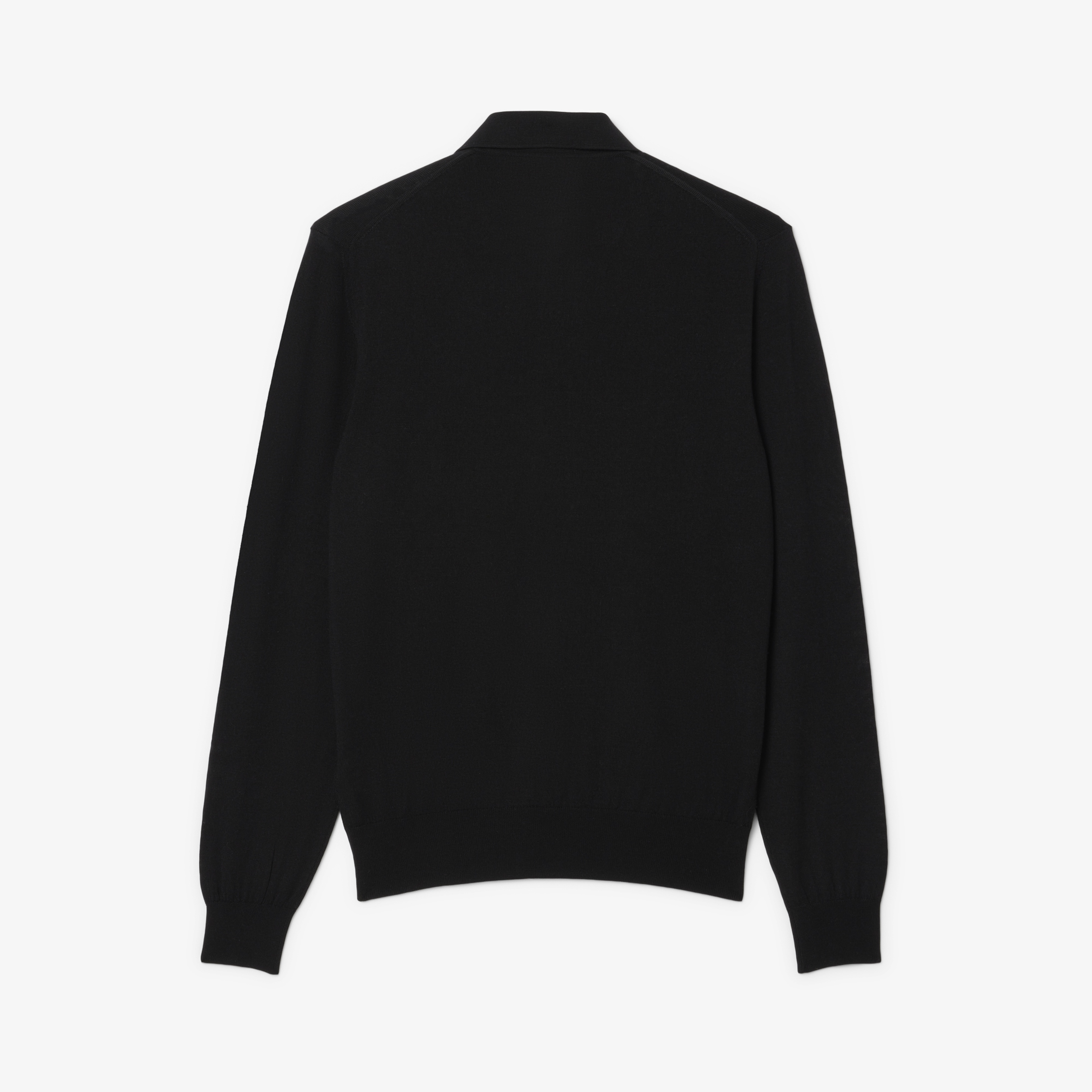 FW24 RUNWAY Unisex Slim Fit Polo Yaka Siyah Triko