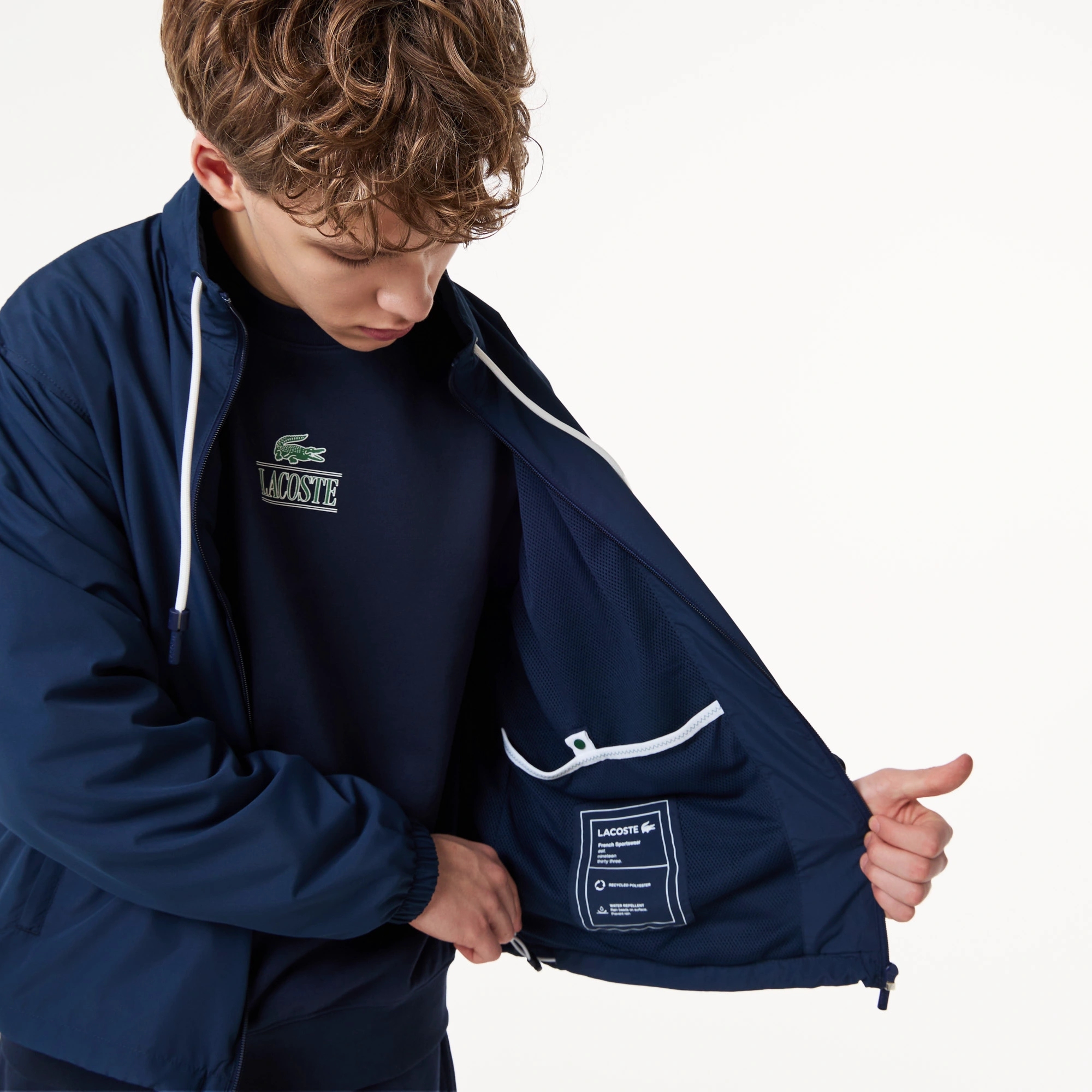 Lacoste Erkek Dik Yaka Lacivert Yağmurluk54BH1679| Occasion