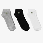 Lacoste Unisex Siyah/Gri/Beyaz 3'lü Çorap
