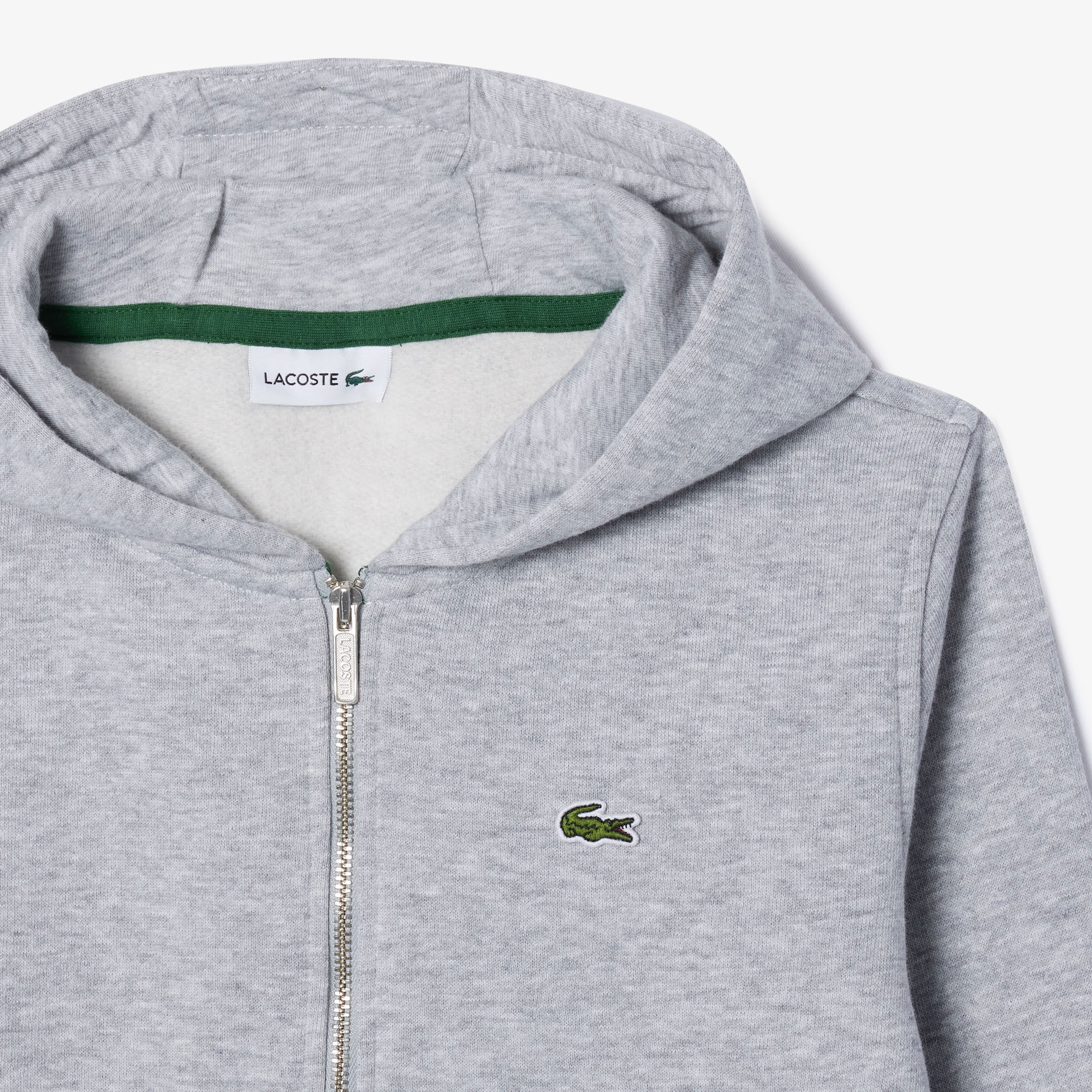 Lacoste Çocuk Kapüşonlu Gri Sweatshirt