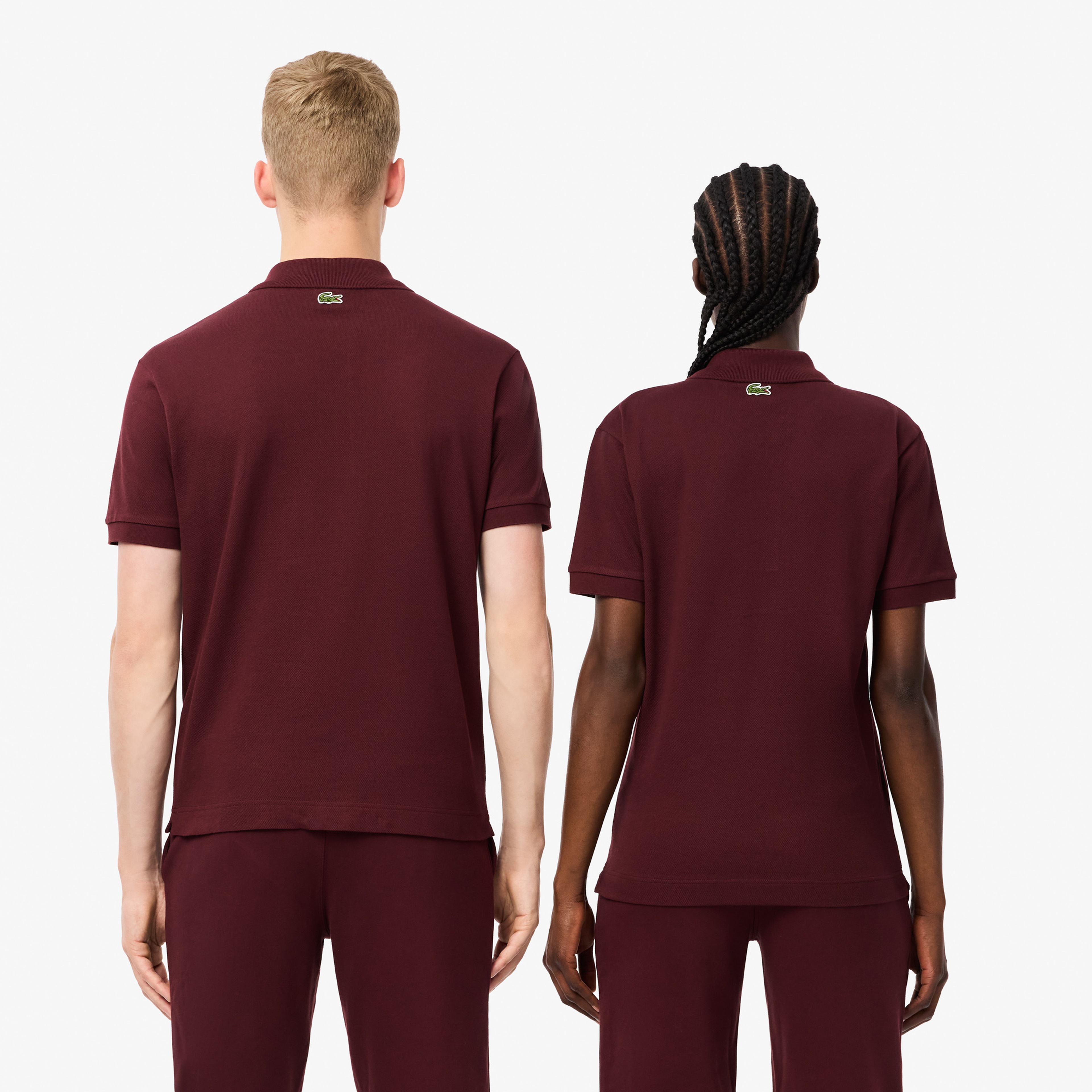 L.12.12 Unisex Classic Fit Bordo Polo