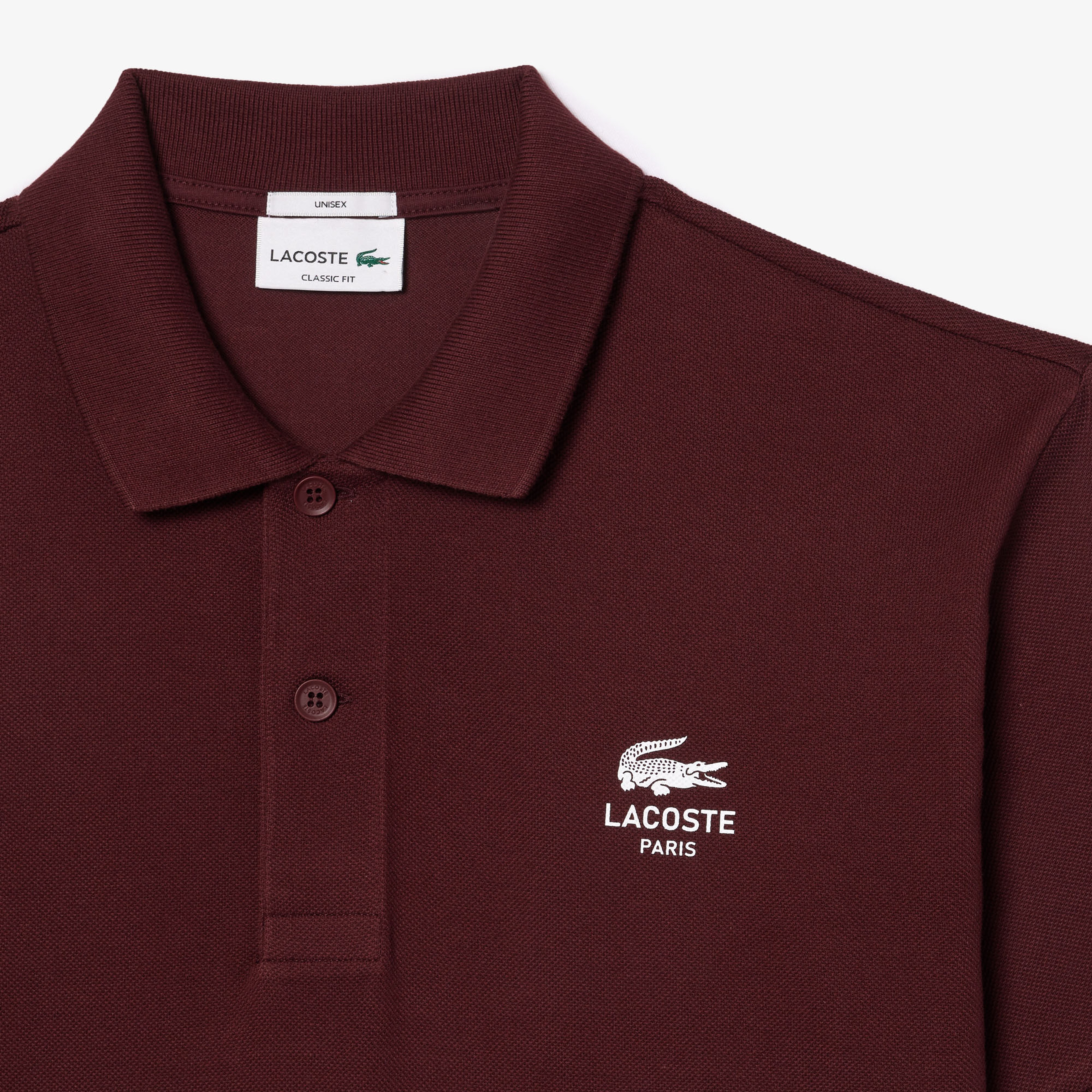 L.12.12 Unisex Classic Fit Bordo Polo