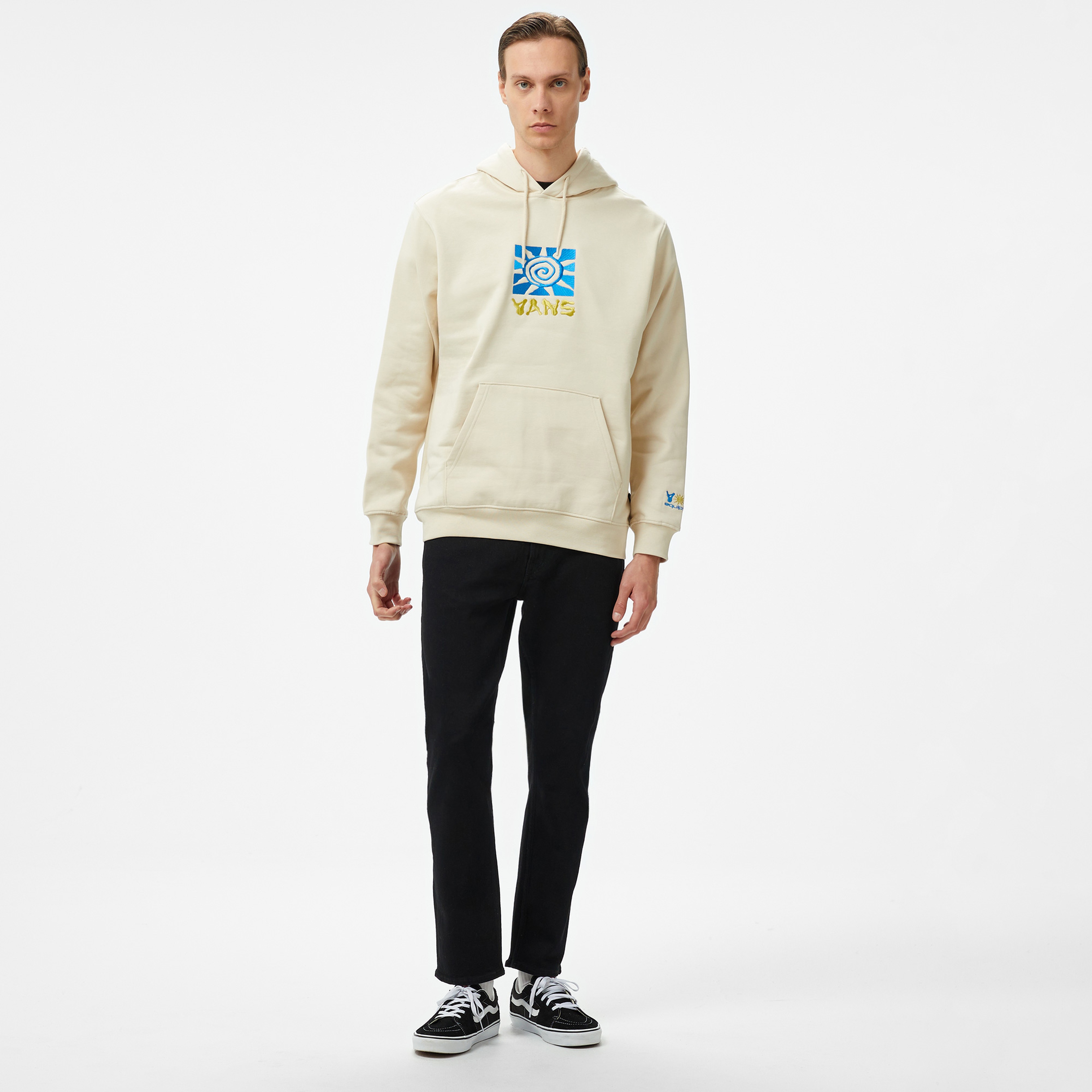 Vans Field Equipment Loose Po Erkek Krem Rengi Sweatshirt