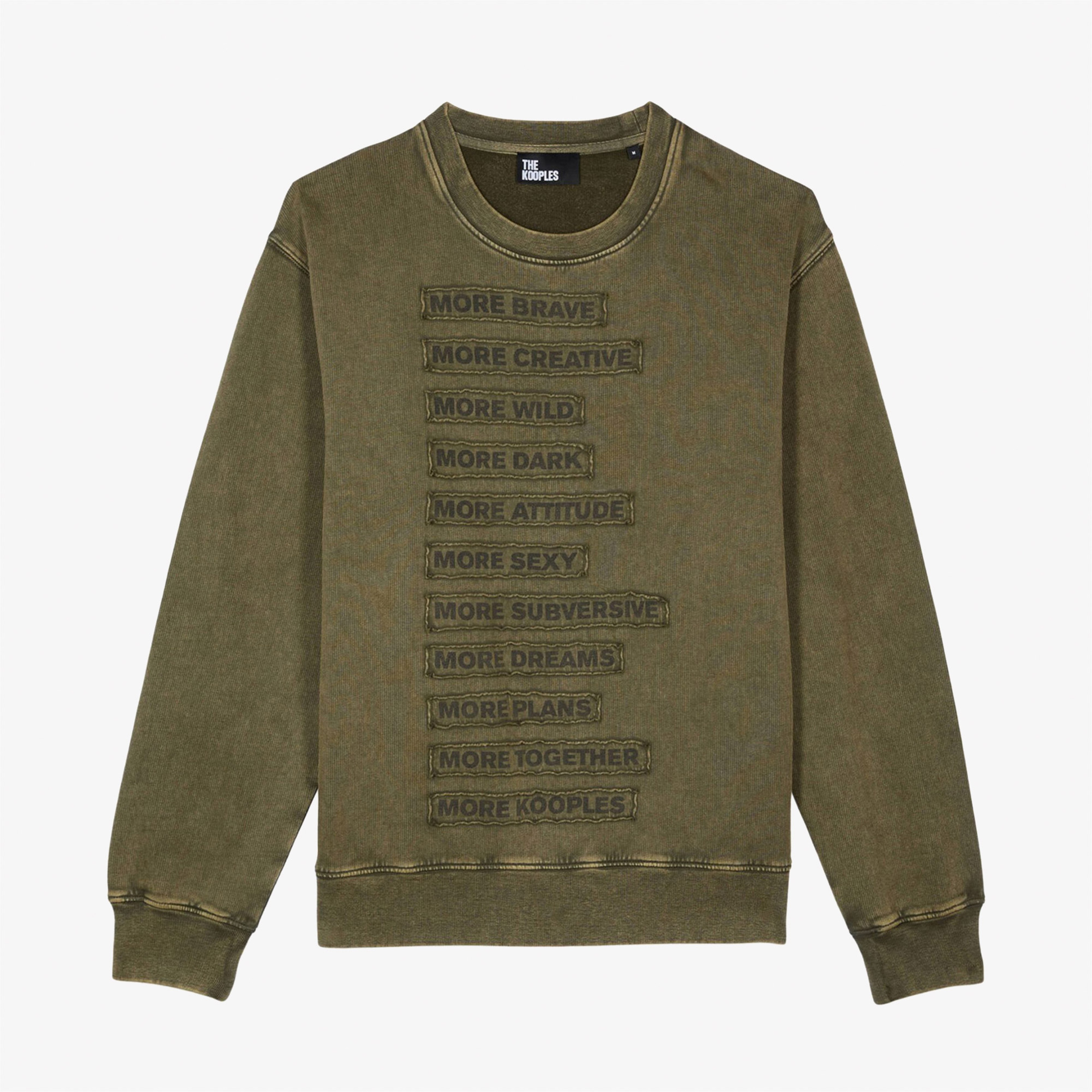 The Kooples Classic Erkek Yeşil Sweatshirt