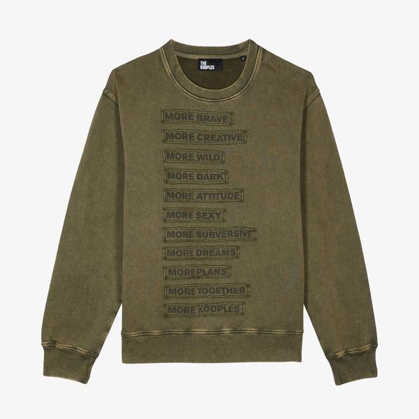The Kooples Classic Erkek Yeşil Sweatshirt