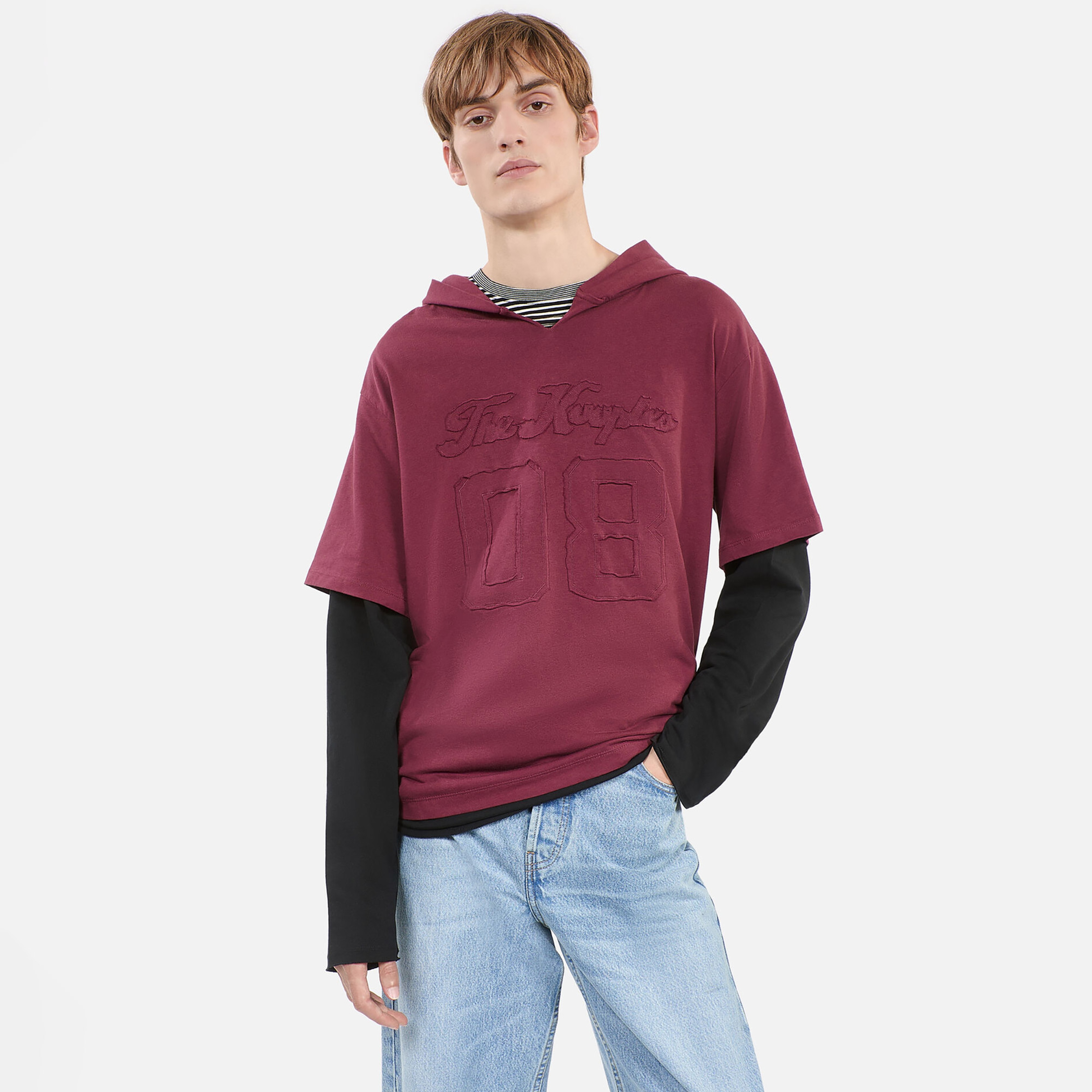 ERKEK BORDO T-SHIRT