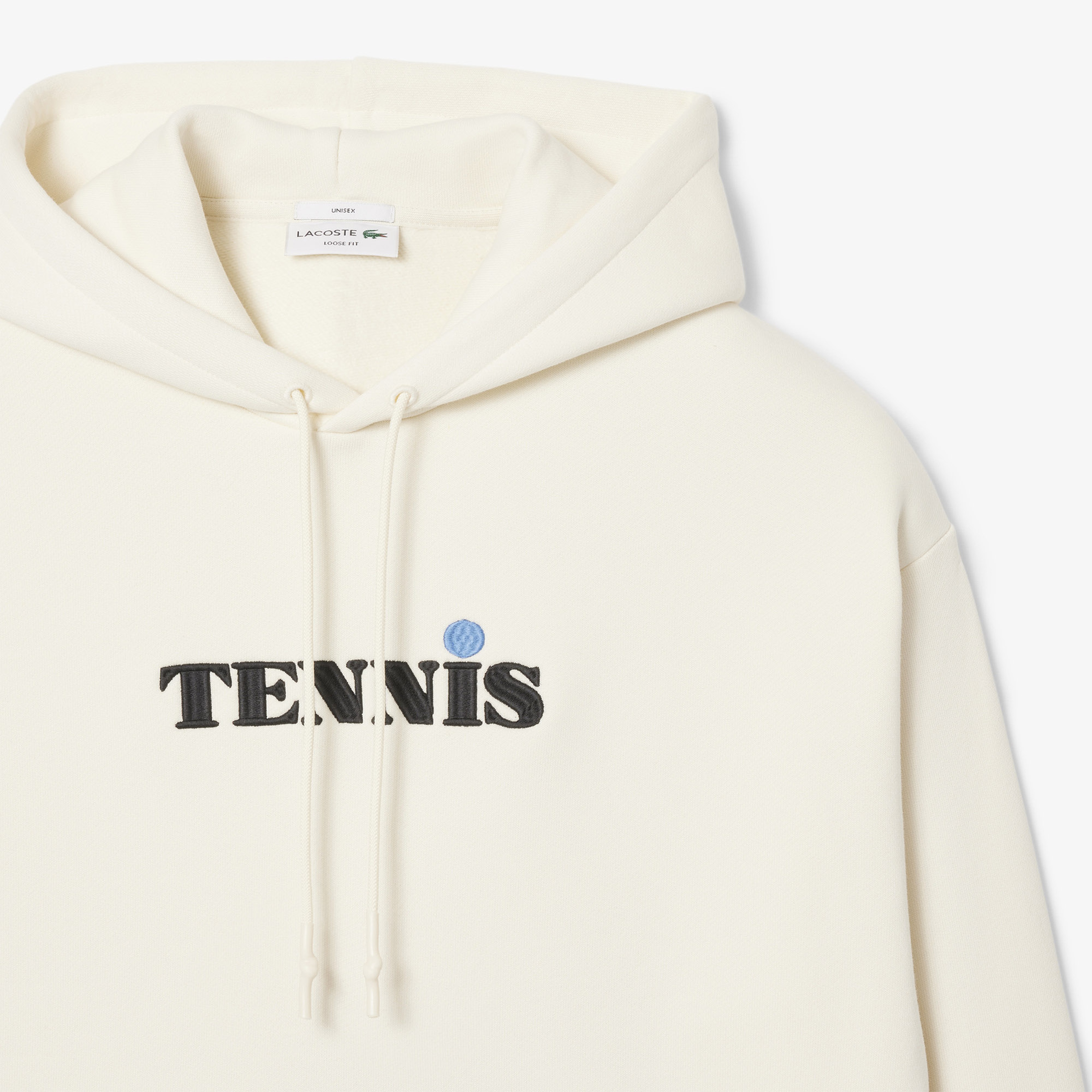 FW24 RUNWAY Unisex Loose Fit Baskılı Beyaz Sweatshirt