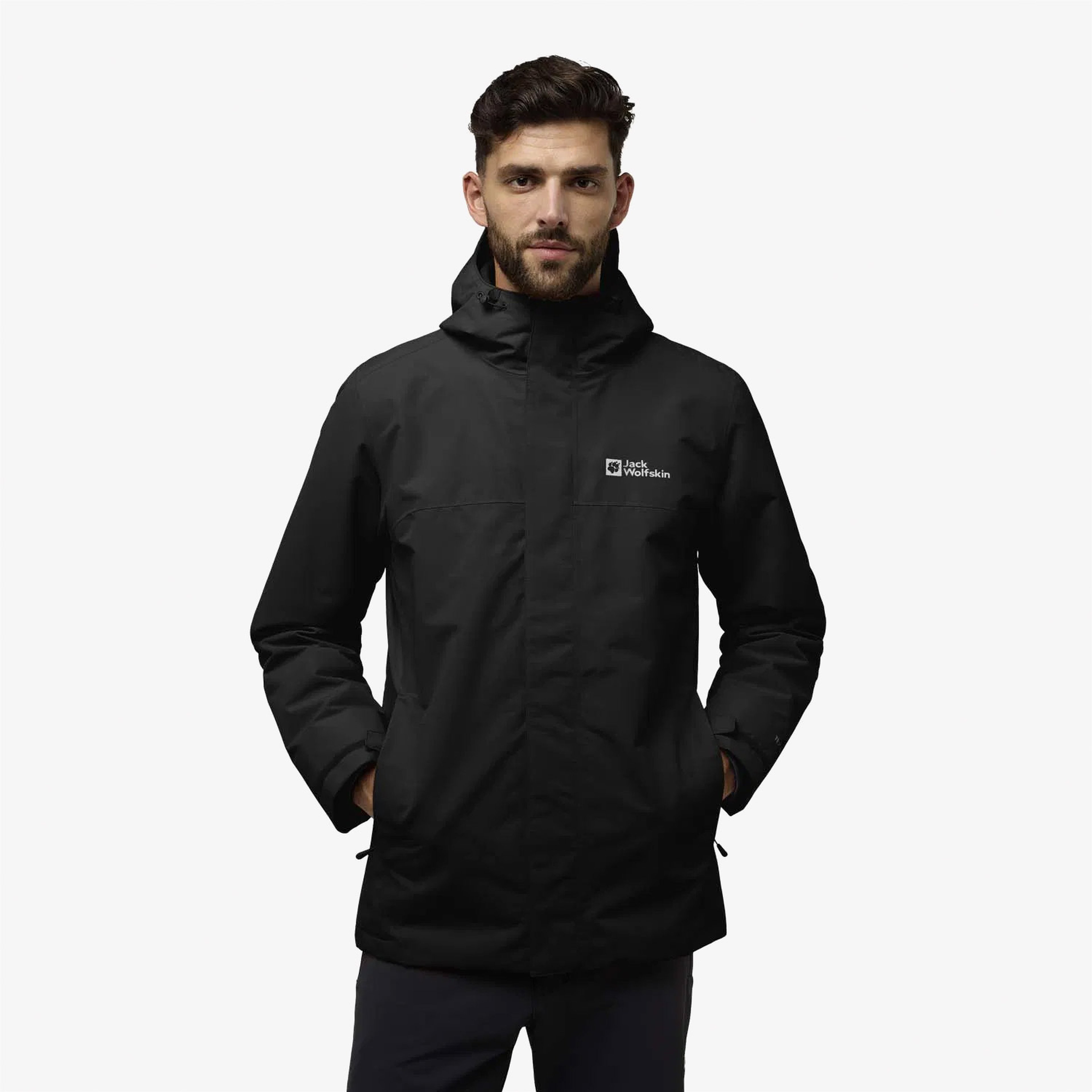 Jack Wolfskin Texapore 3in1 Erkek Siyah Ceket