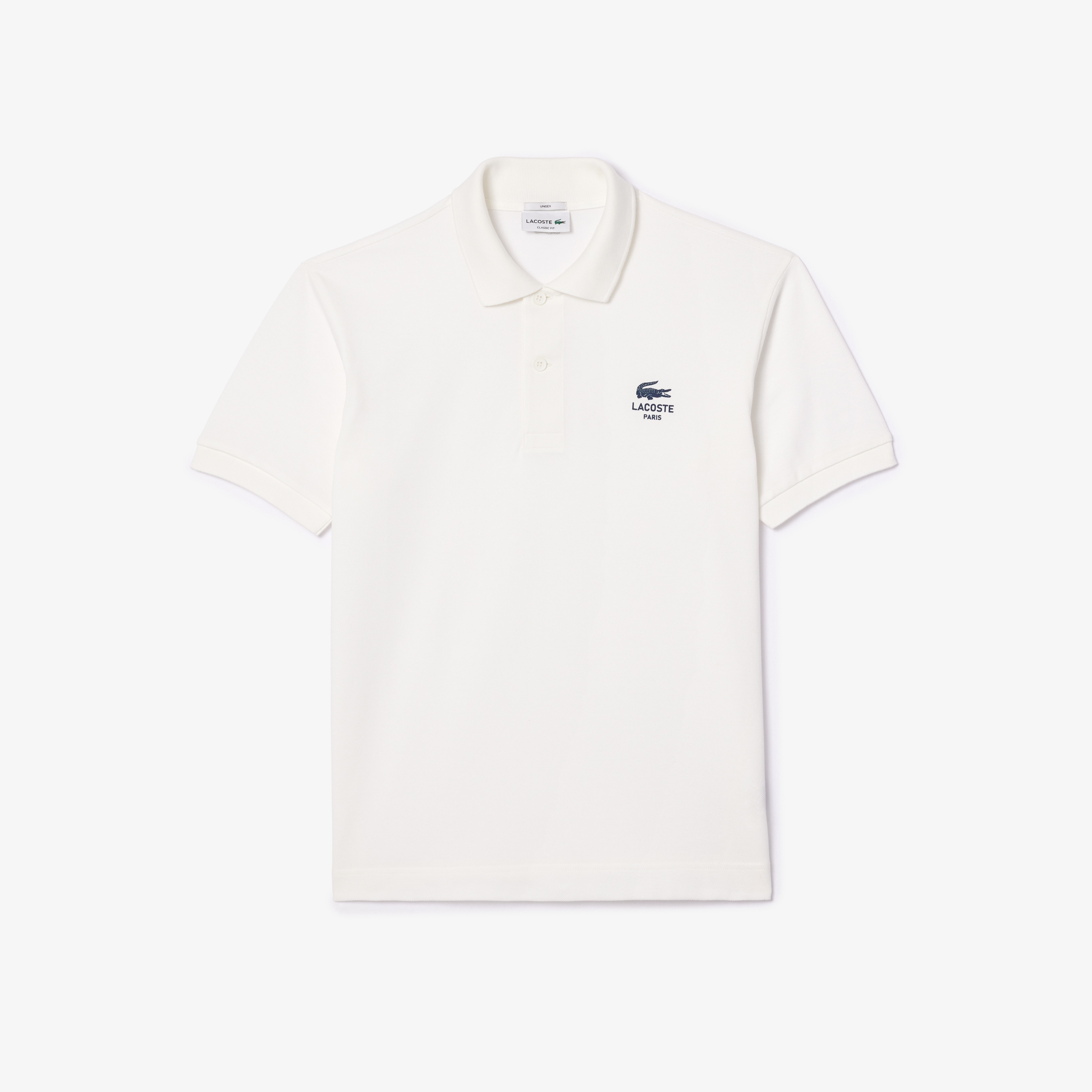 L.12.12 Unisex Classic Fit Beyaz Polo