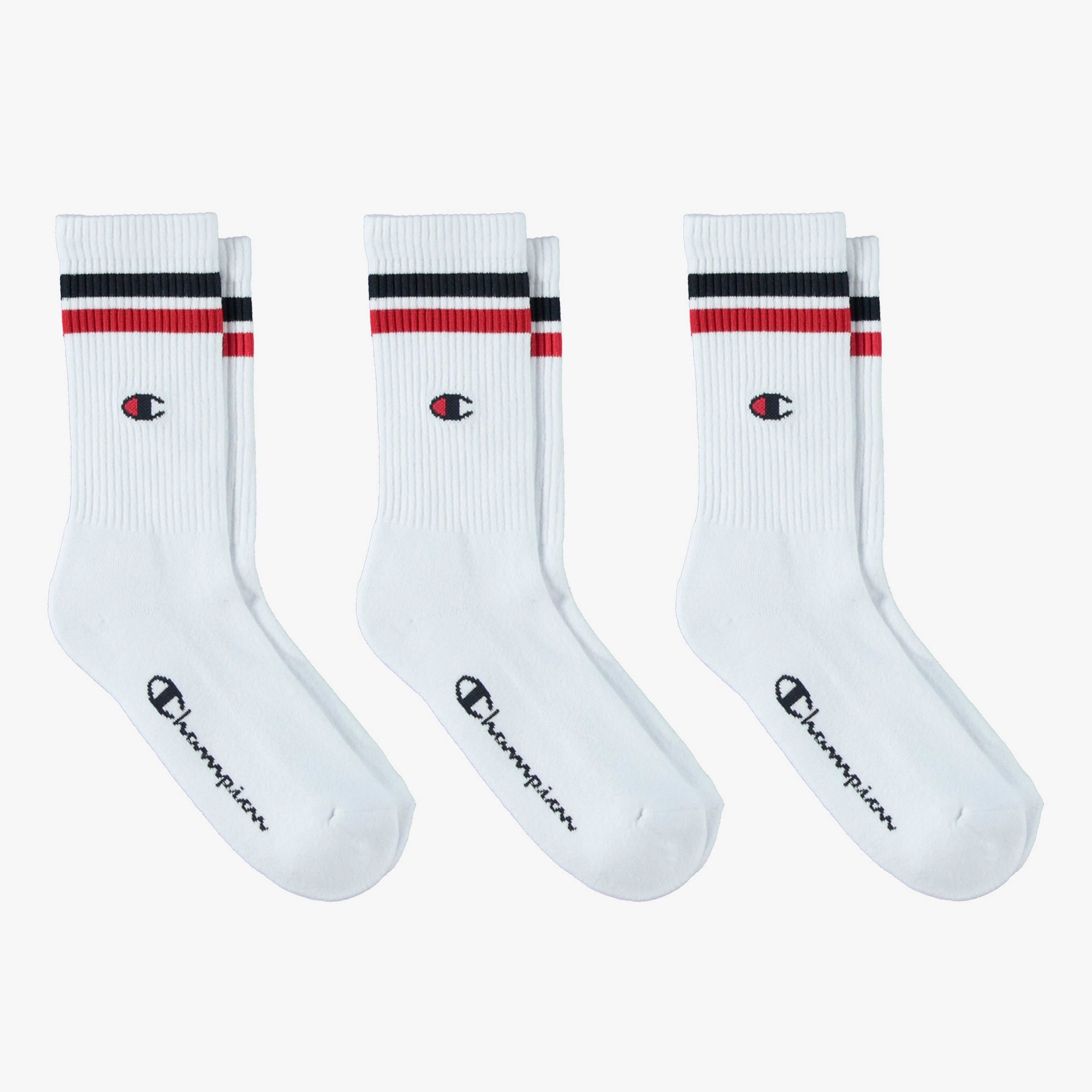 Champion 3pk Crew Unisex Beyaz 3lü Çorap
