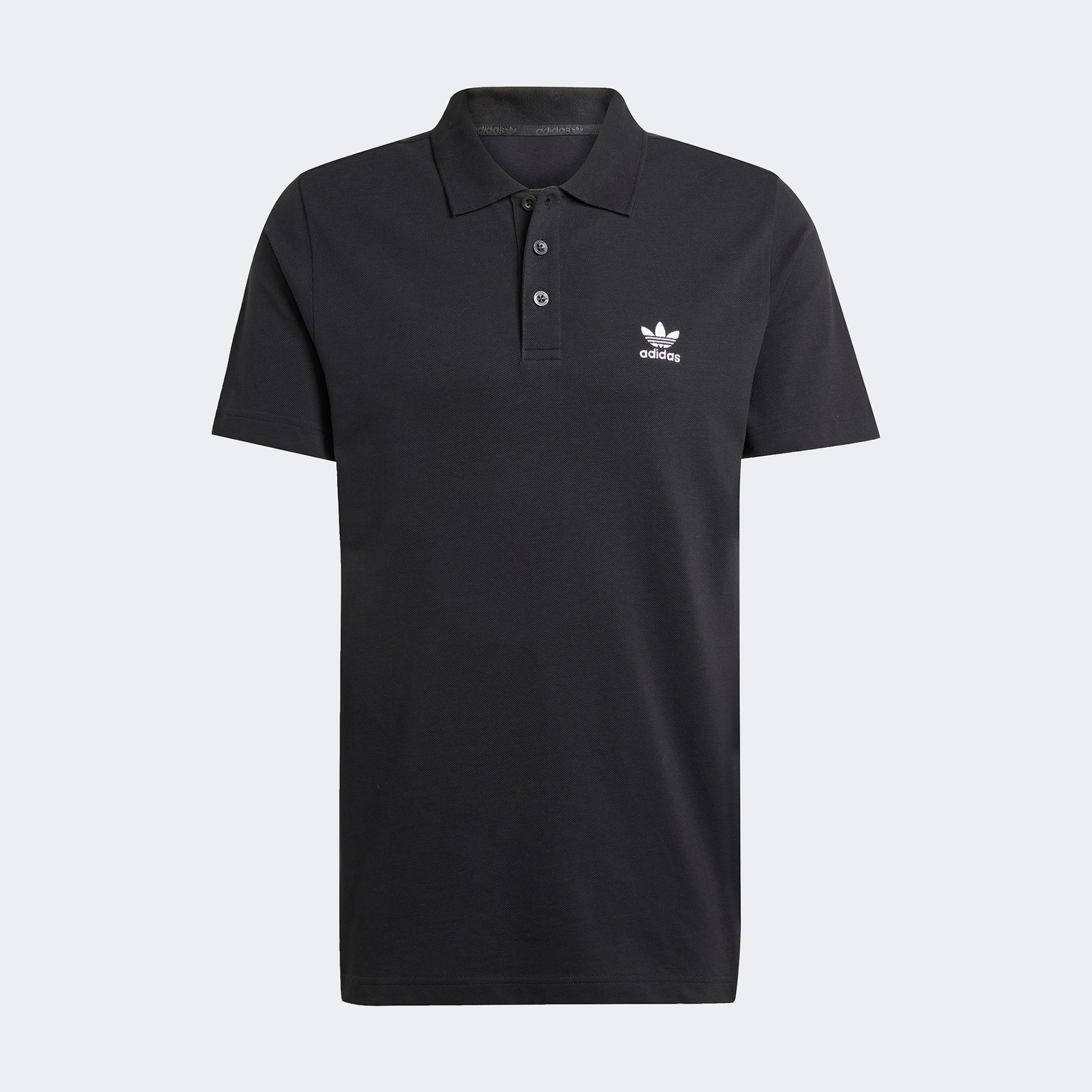 adidas Trefoil Essentials Erkek Siyah Polo T-Shirt